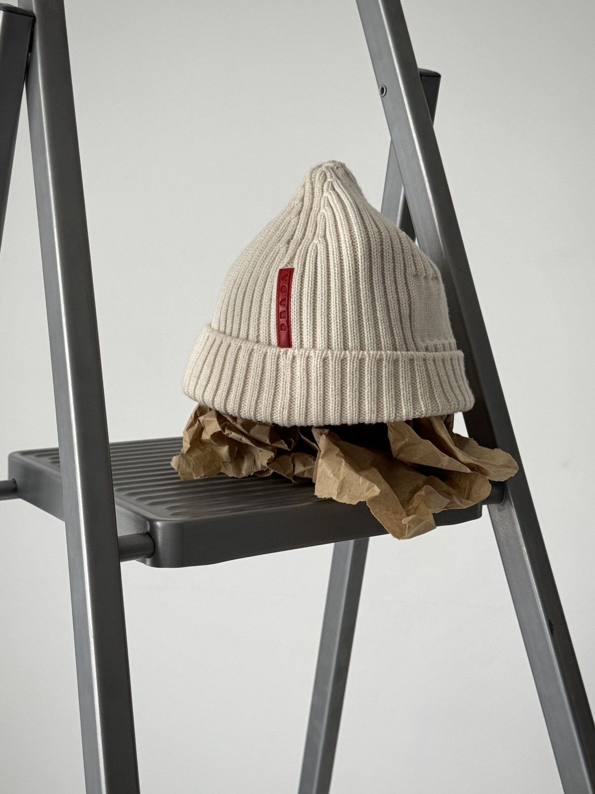 Prada Vintage 2000s Prada Sport Wool Beanie Hat Size ONE SIZE - 2 Thumbnail