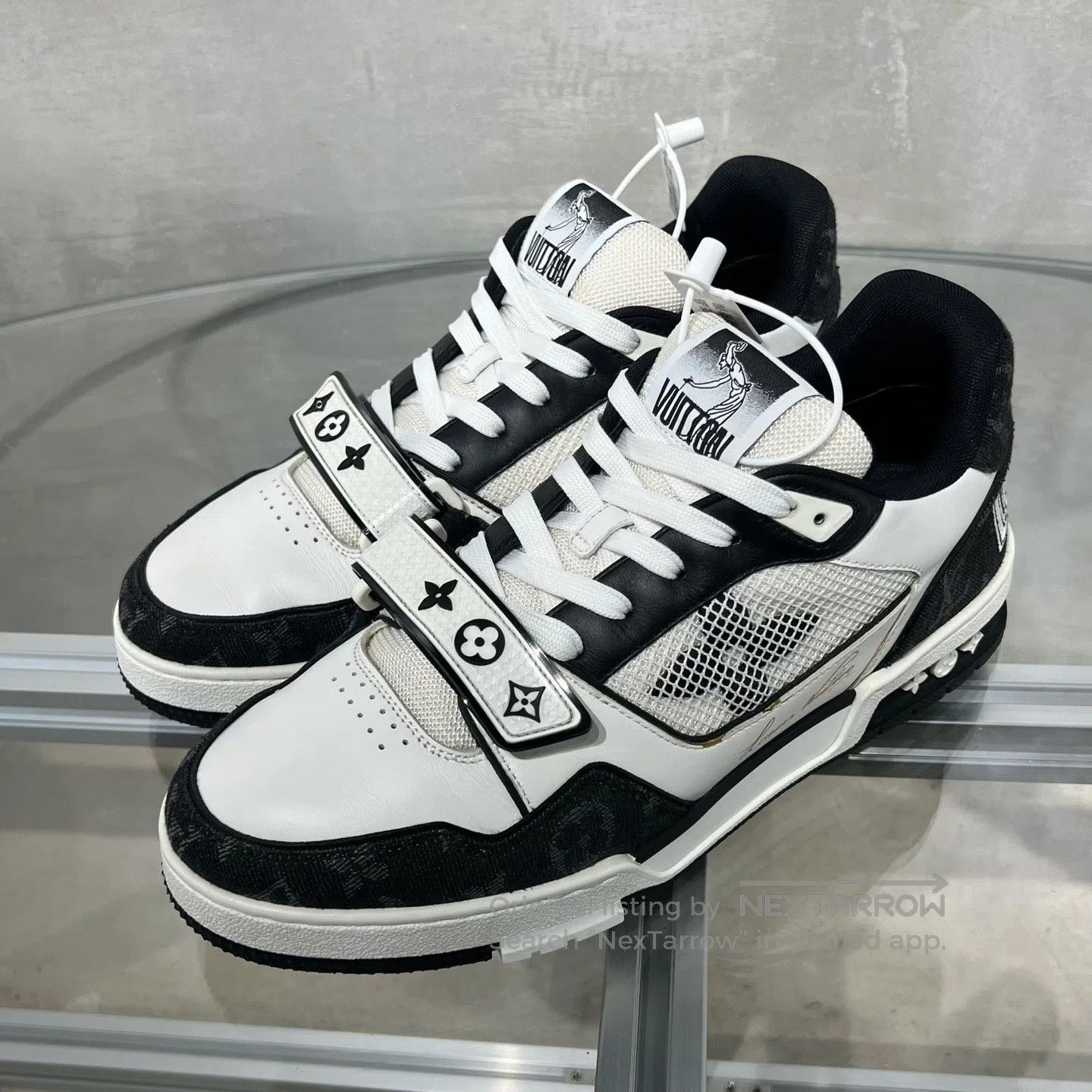 Louis Vuitton Louis Vuitton Trainer Black and White Velcro Size US 8.5 / EU 41-42 - 1 Thumbnail