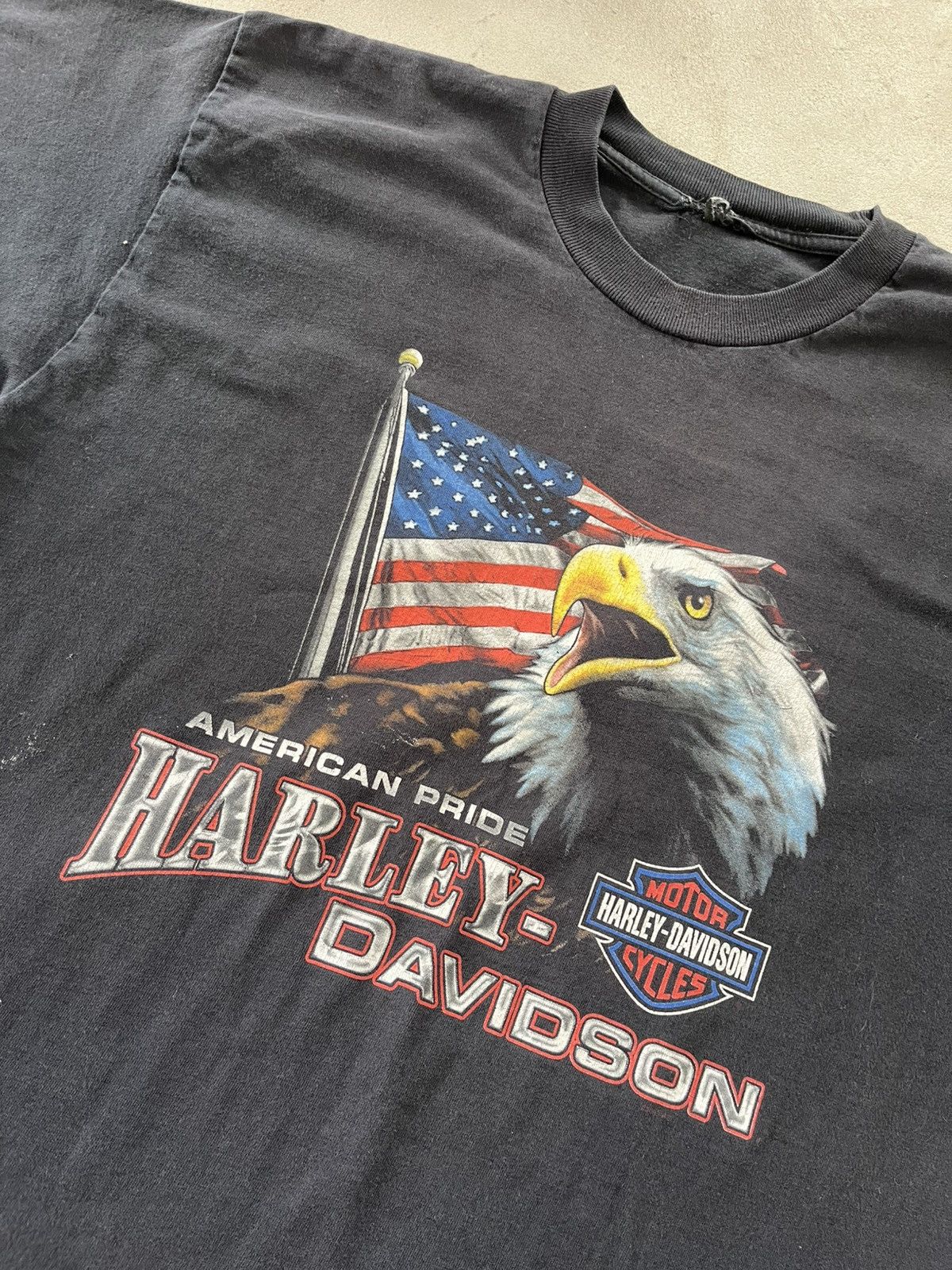 Harley Davidson Vintage Harley Davidson Graphic Black Tshirt Avantgarde Y2K Size US M / EU 48-50 / 2 - 8 Thumbnail