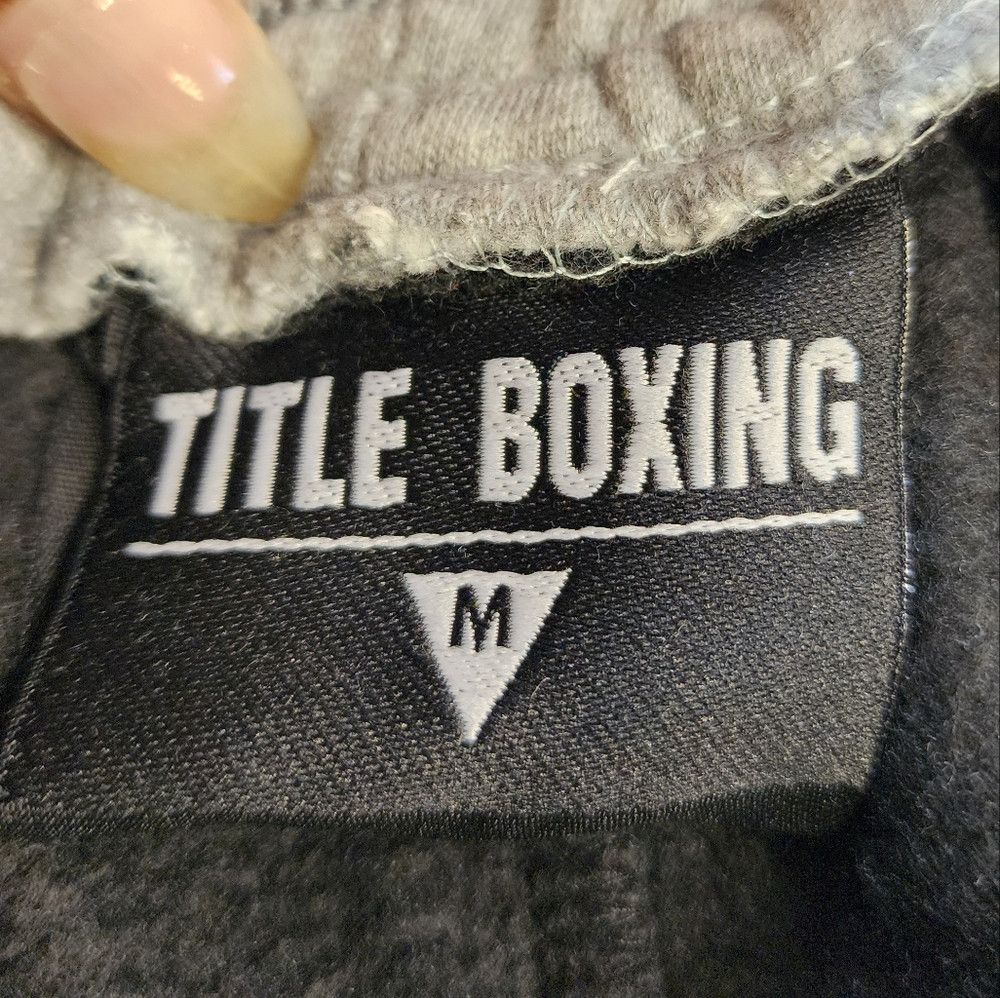 Other Title Boxing Black Grey Training Joggers Warm Pockets Size US 30 / EU 46 - 3 Thumbnail