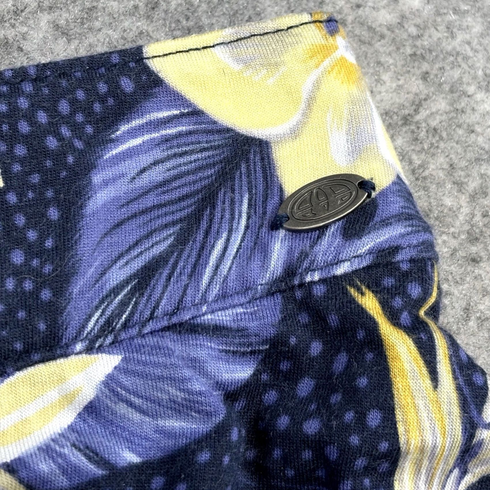 Vintage Animal floral jersey skirt 16 women’S navy yellow summer spring Pre Loved Vgc Size XXL / US 16-18 / IT 52-54 - 6 Thumbnail
