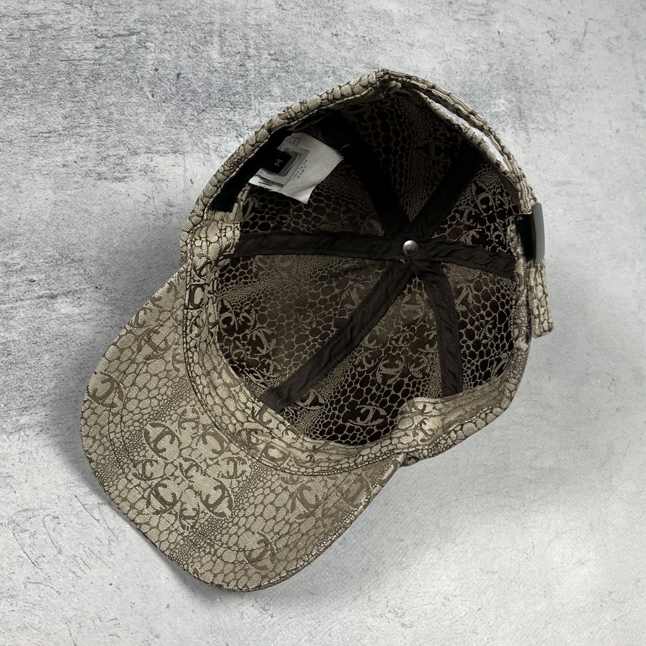 Roberto Cavalli Roberto Cavalli Snake Skin Pattern Multilogo Baseball Cap Size ONE SIZE - 6 Thumbnail