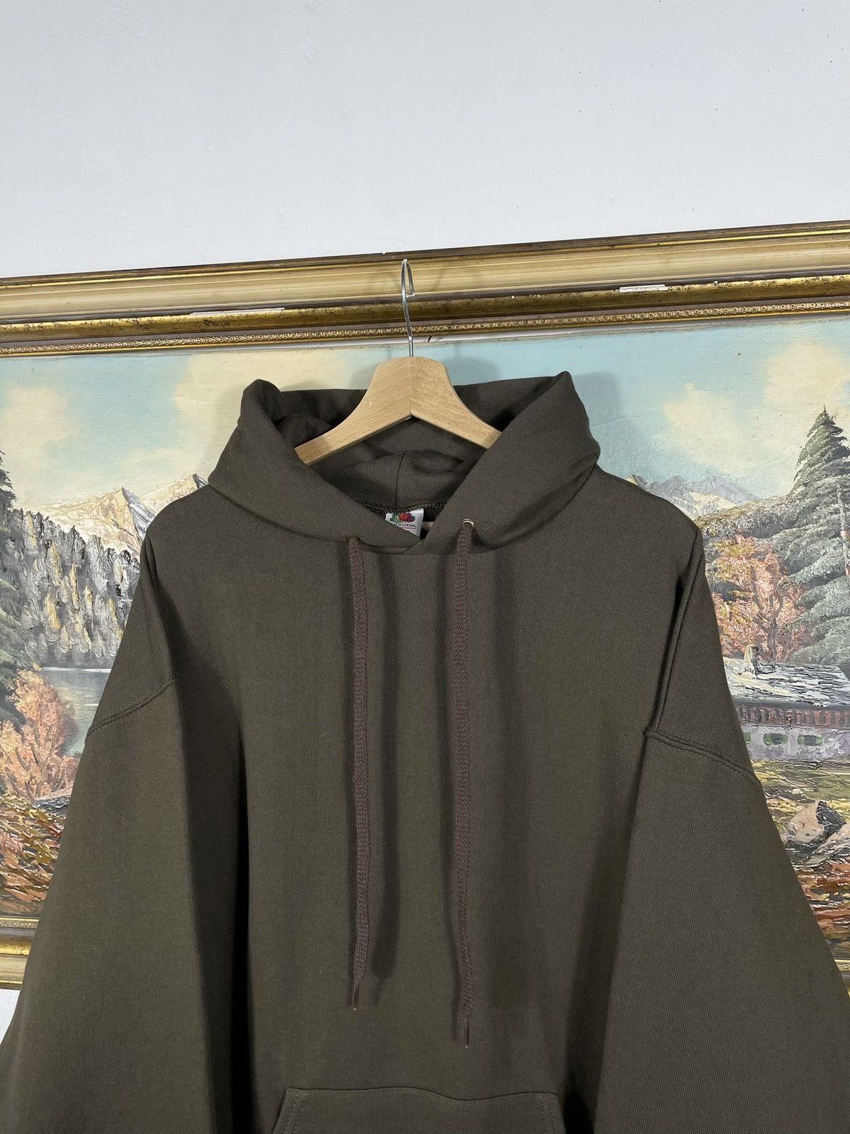 Fruit Of The Loom × Vintage vintage y2k blank oversize baggy hoodie sweatshirt basic y2k Size US XL / EU 56 / 4 - 4 Thumbnail