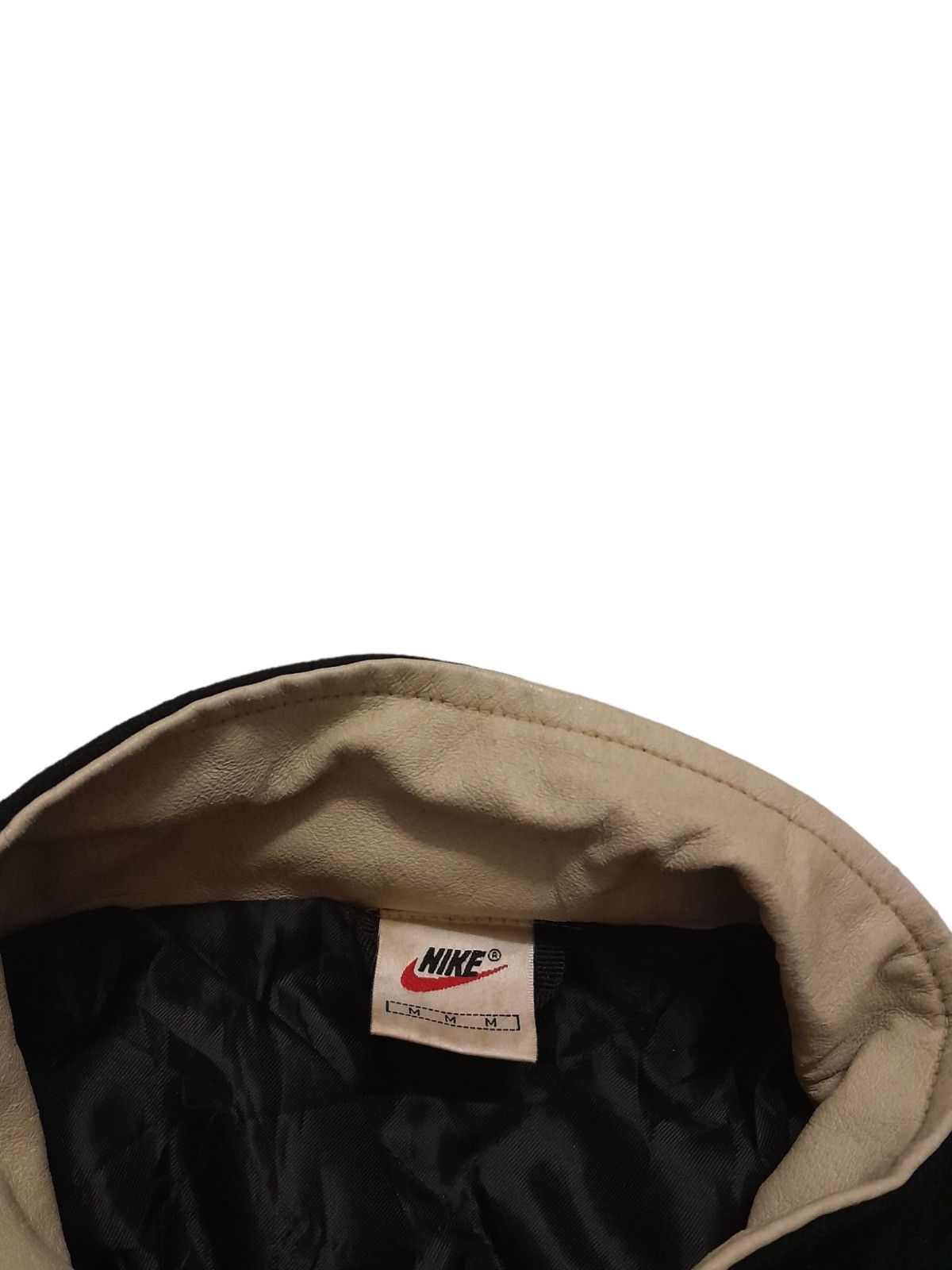Nike 90s Nike Varsity Leather Hand Jacket (S28) Size US M / EU 48-50 / 2 - 3 Thumbnail