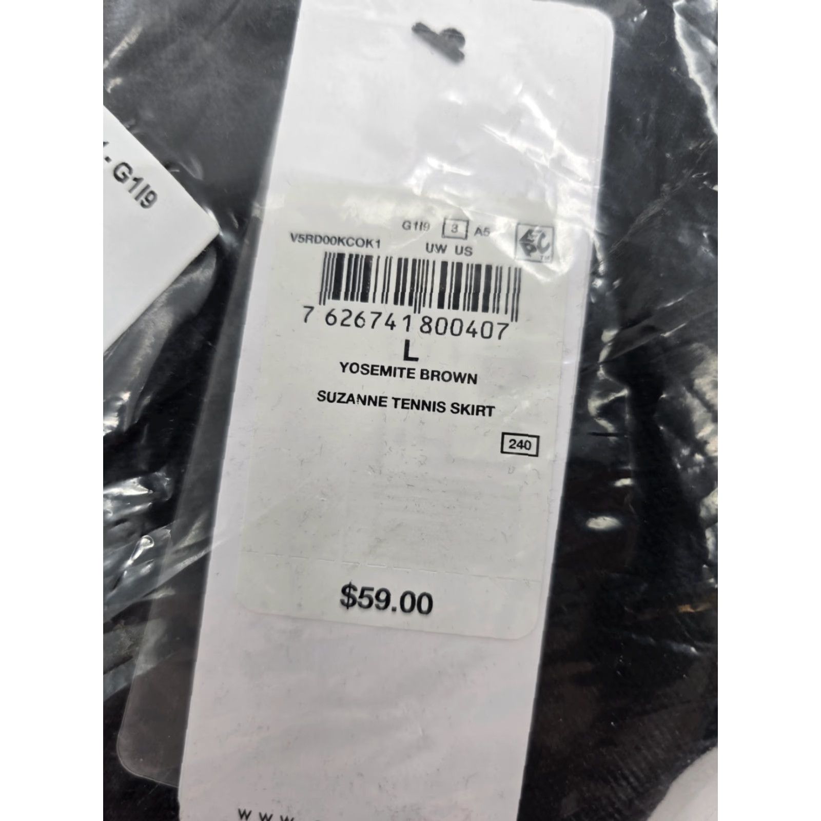 Guess GUESS Skirt Tennis NWT Women's Eco Suzanne Yosemite Brown L Short Cotton Elastane/Spandex Mini Casual Spring/Summer 2020s Womens Size 36" / US 14 / IT 50 - 6 Thumbnail