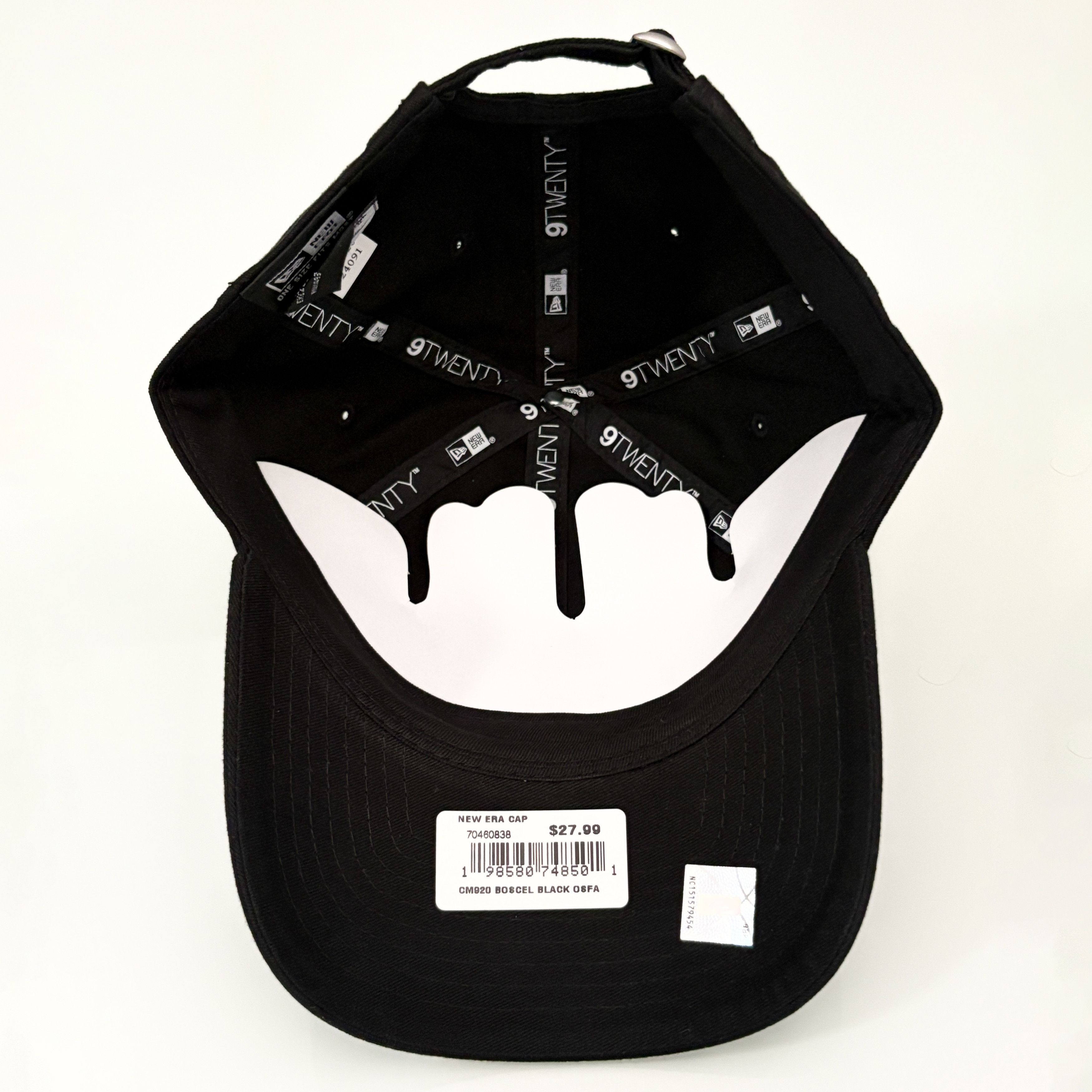 New Era New Era Boston Celtics 9TWENTY Black Strapback Hat NWT Size ONE SIZE - 5 Thumbnail