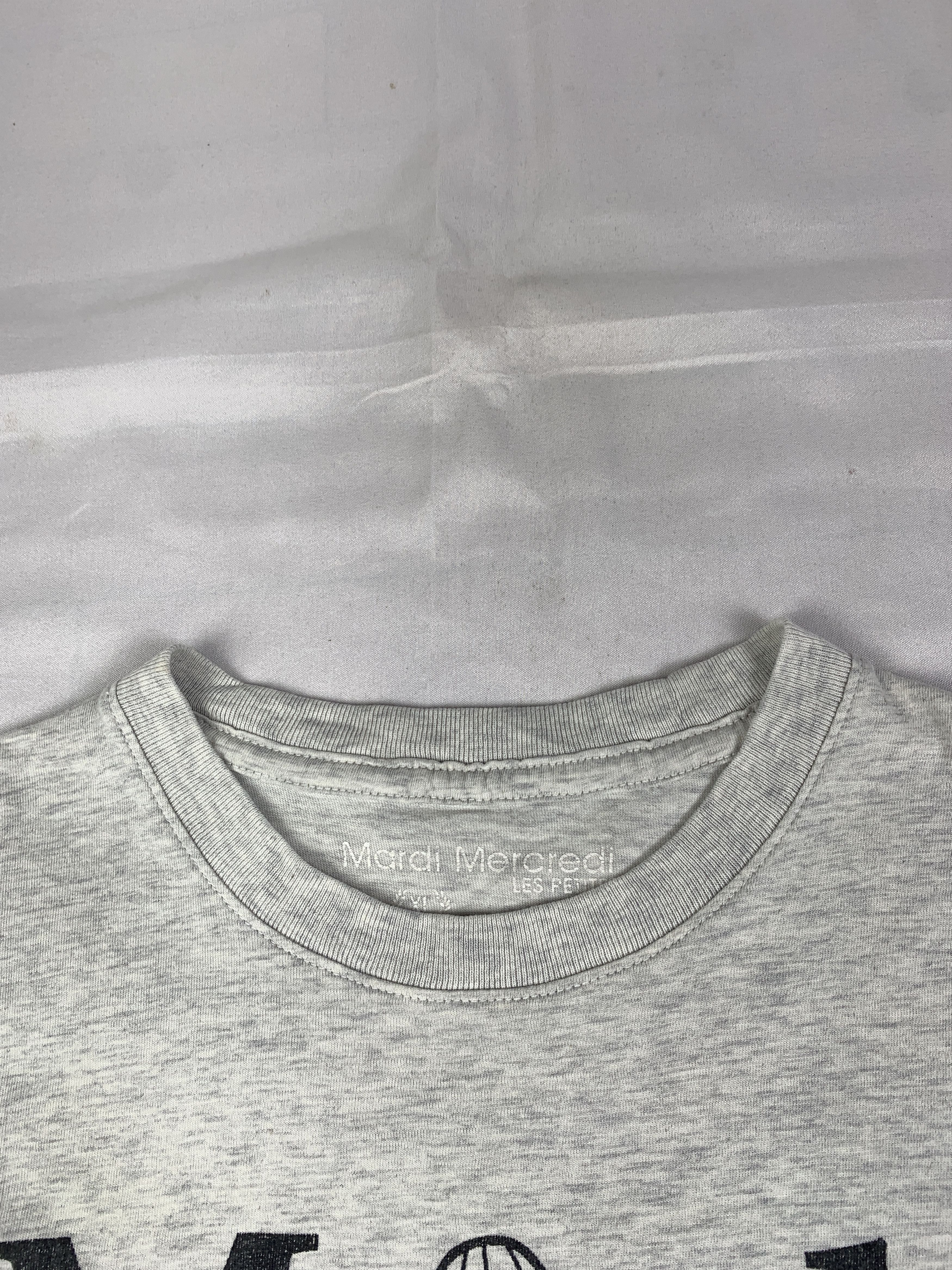 Japanese Brand Mardi Mercredi Les Petites Gray Tee (S) Size S / US 4 / IT 40 - 6 Thumbnail