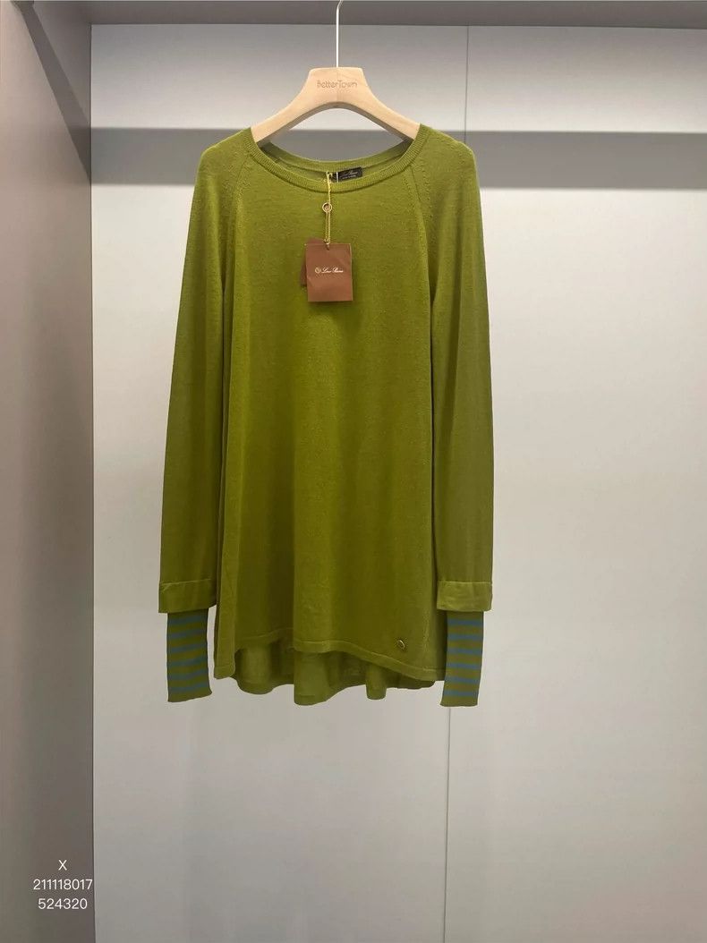Loro Piana LORO PIANA Avocado green cashmere sweater Size S / US 4 / IT 40 - 1 Thumbnail