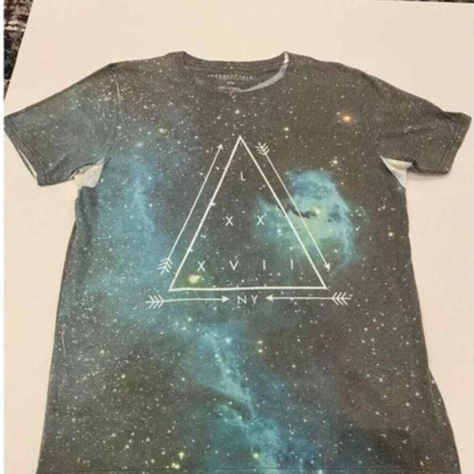 Aeropostale Aeropostale Galaxy Space Triangle T Shirt Size Medium (M) Size US M / EU 48-50 / 2 - 1 Thumbnail