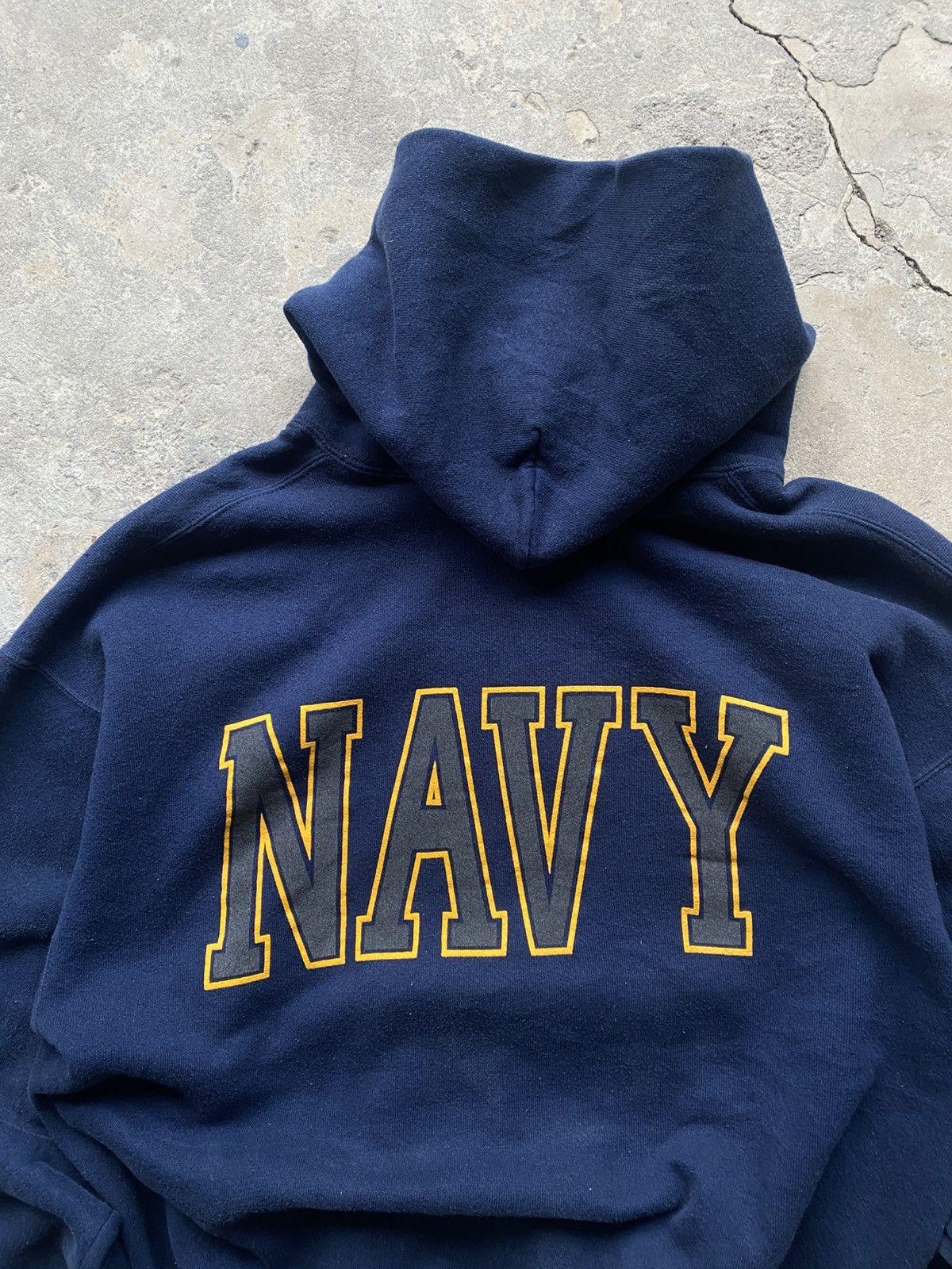 Vintage Vintage US NAVY Reflective Hoodie Size US L / EU 52-54 / 3 - 7 Thumbnail