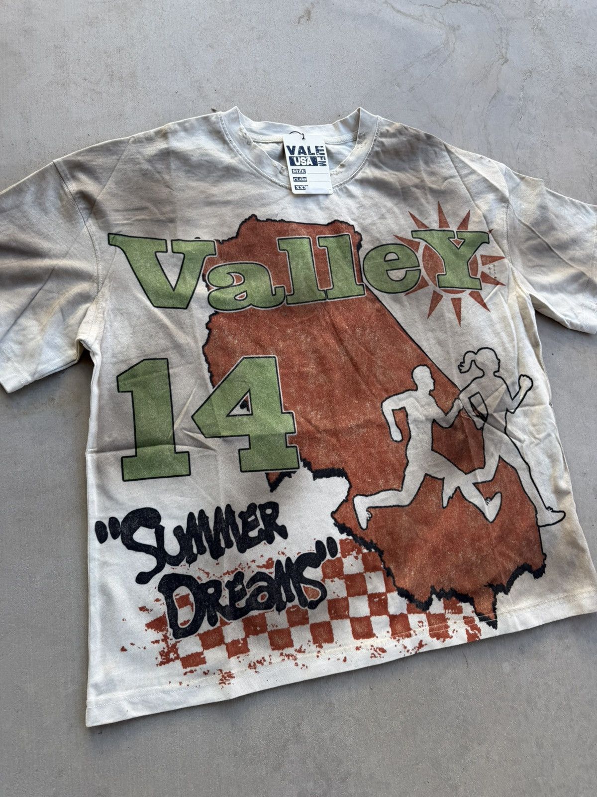 Vale Vale Forever Running Club Cream Dyed Tee – Brand New Large Size US L / EU 52-54 / 3 - 3 Thumbnail