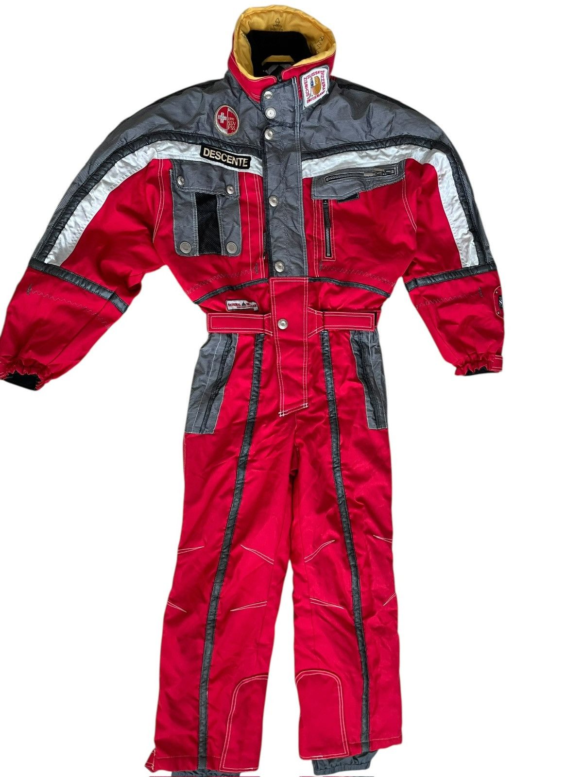 Descente Descente 90s Swiss National Ski Team One-Piece Ski Suit Size 52L - 1 Thumbnail