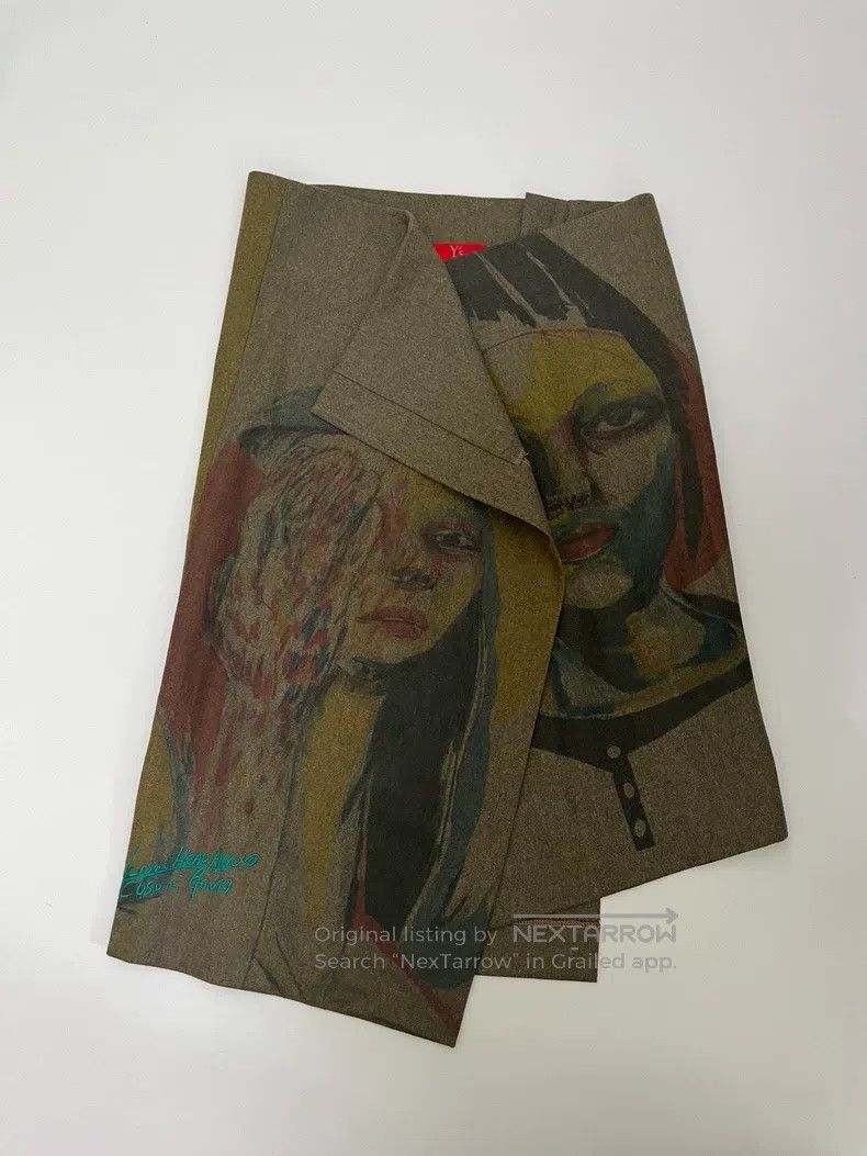 Yohji Yamamoto Yohji Yamamoto Size 2 printed maxi skirt with artistic port Size 28" / US 6 / IT 42 - 1 Thumbnail