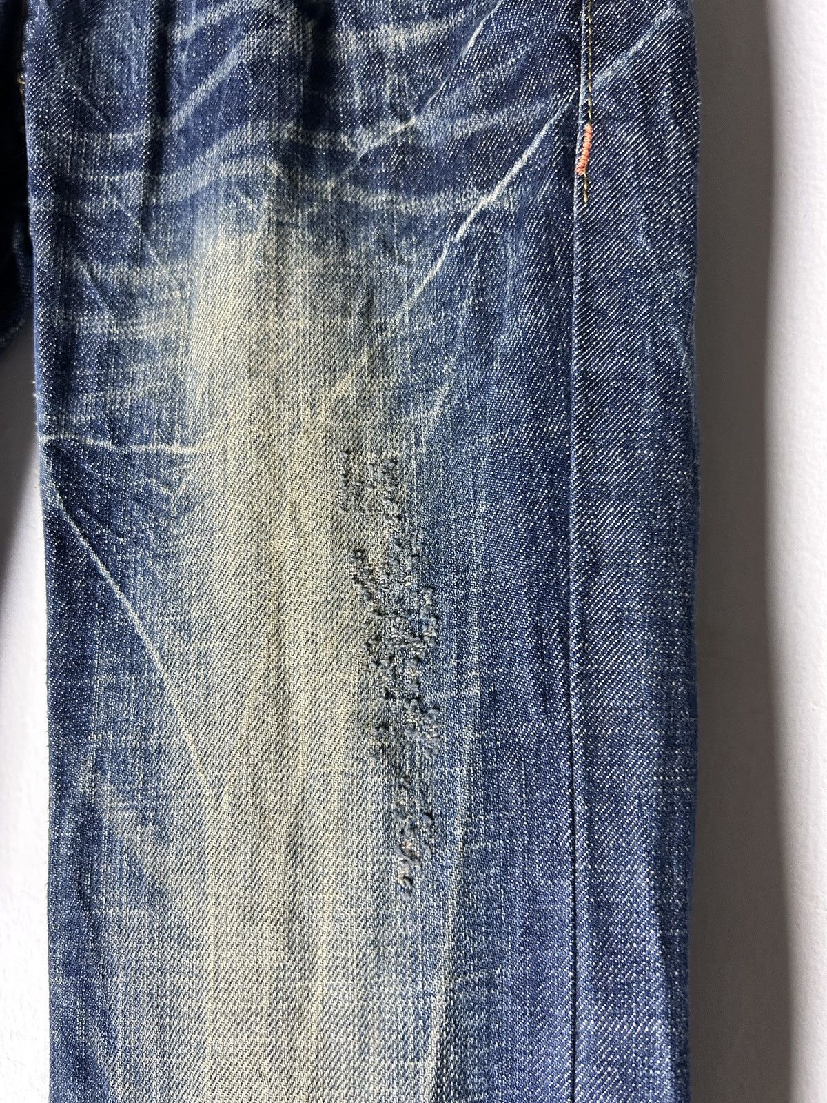 Japanese Brand Distressed Lolita Jeans Concert Club Embroidery Pocket Size 28" / US 6 / IT 42 - 8 Thumbnail