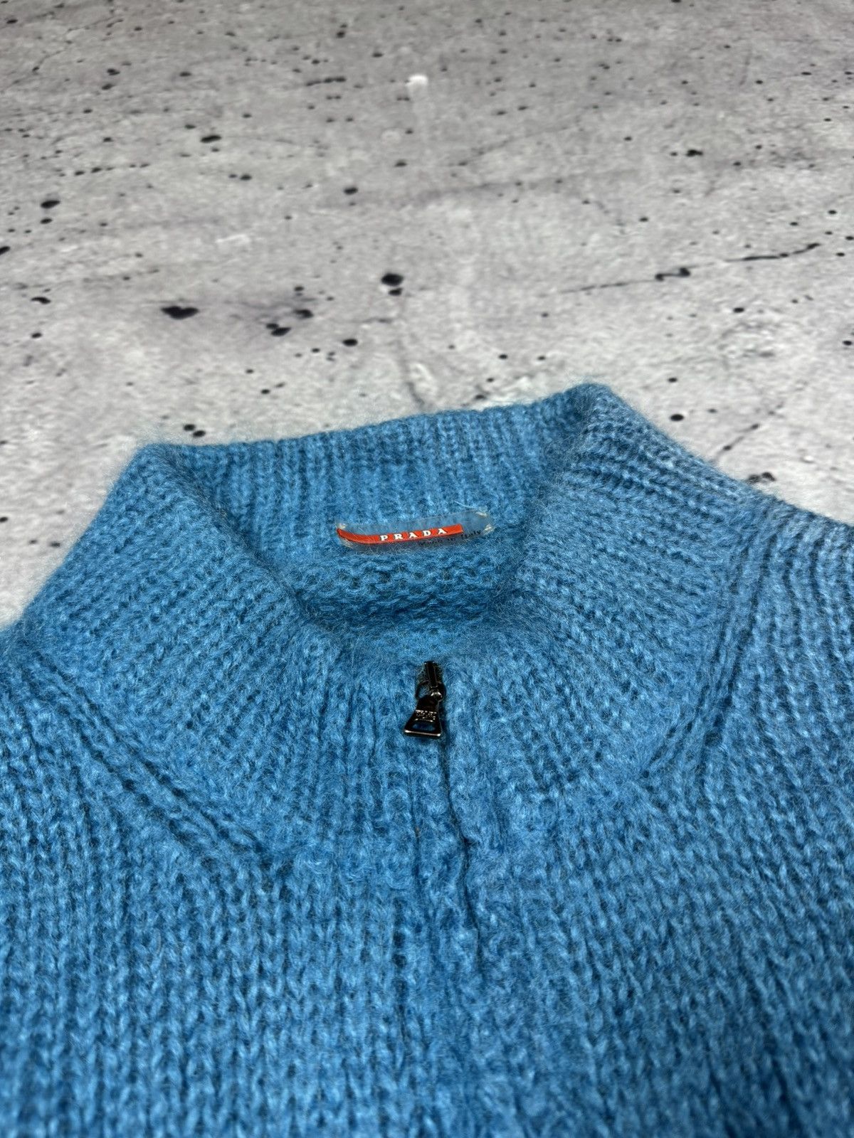 Prada Archive Prada Mohair Zip Sweater Size US L / EU 52-54 / 3 - 6 Thumbnail