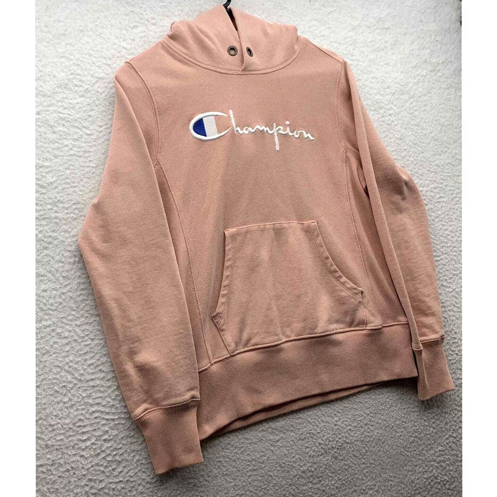 Champion Champion Hoodie Adult Medium Pink Sweatshirt Reverse Weave Gusset No Drawstring Size M / US 6-8 / IT 42-44 - 2 Thumbnail