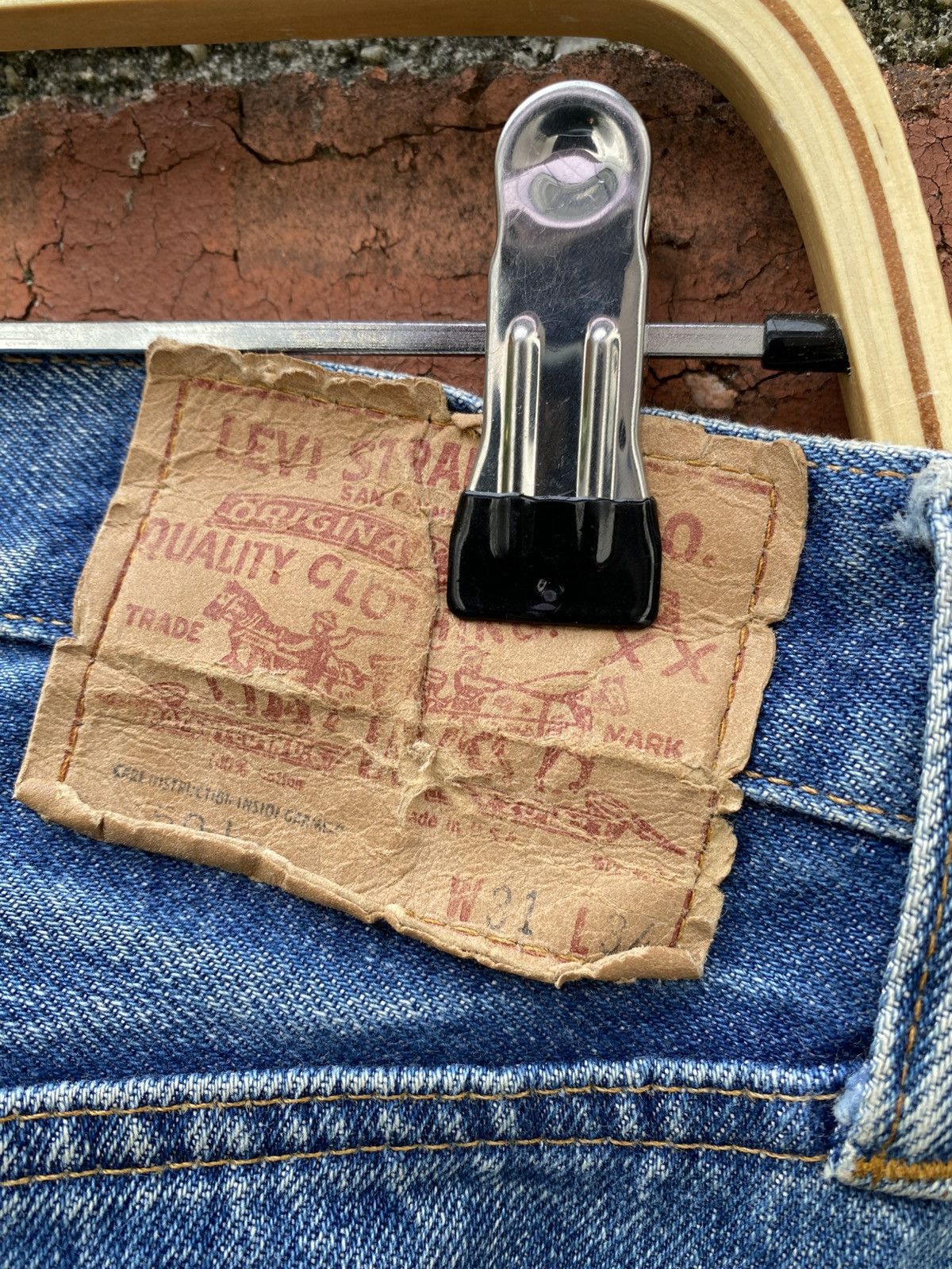 Levi's Vintage Clothing W30x31 Vintage levi's 501 redline 70s single stich USA Size US 30 / EU 46 - 4 Thumbnail