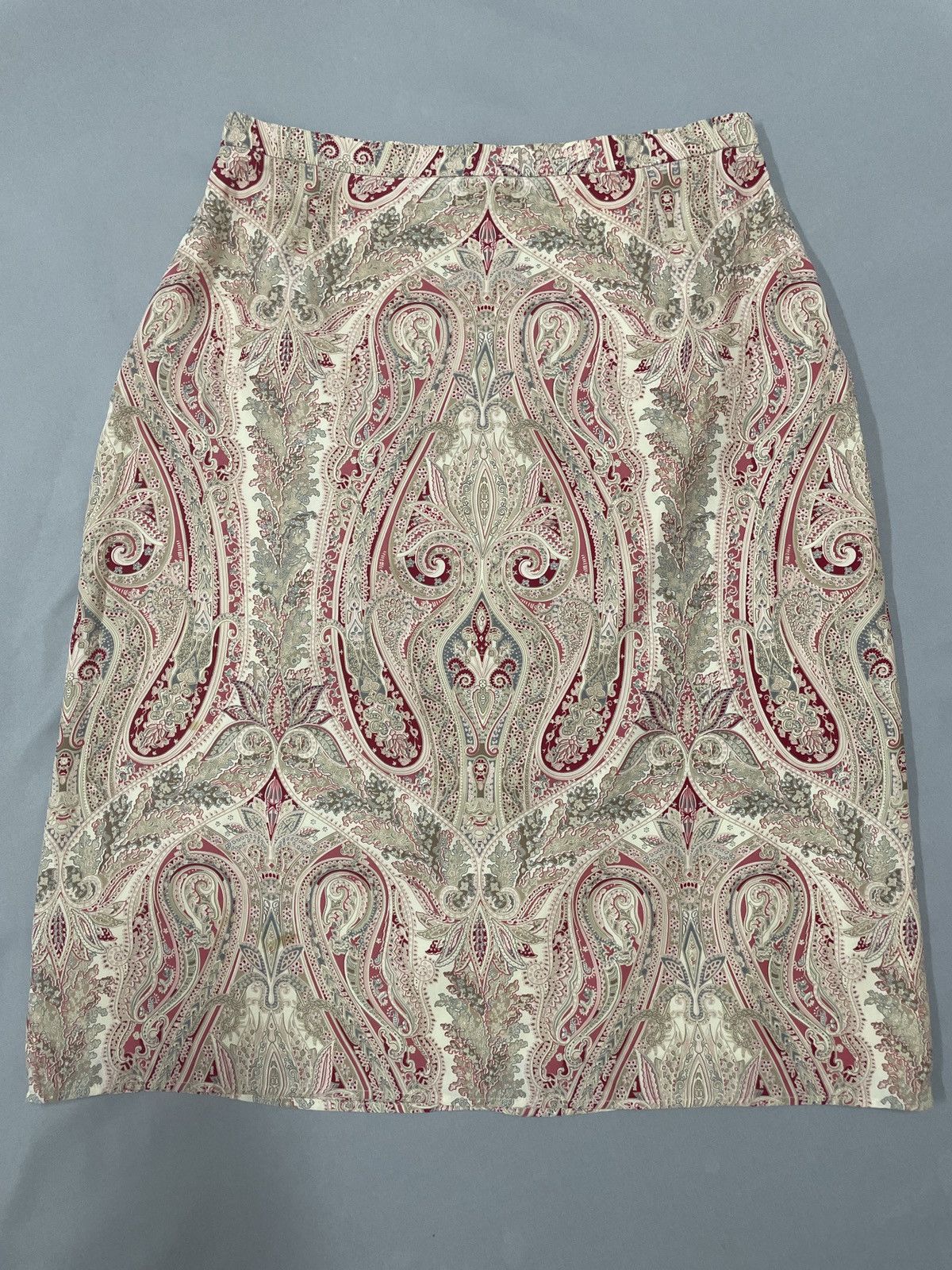 Designer × Vintage Vintage itslian designer McDavid skirts. Silk paisley. Size 30" / US 8 / IT 44 - 2 Thumbnail