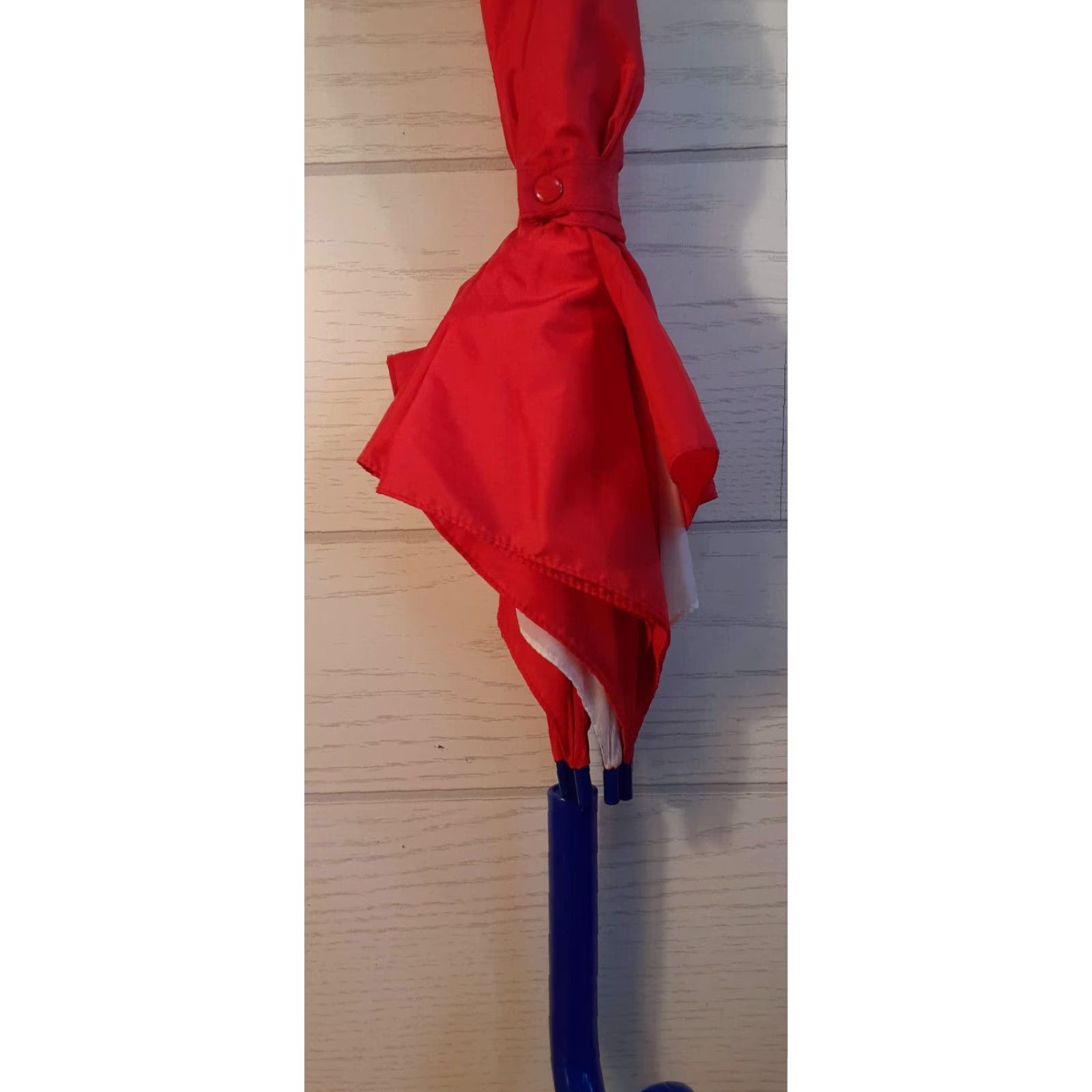 Vintage VINTAGE Estee Lauder Umbrella Women Umbrella Windproof Fashion 3 Feet Long 3 Foot Diameter Red White Blue Buttons Marks Size ONE SIZE - 5 Thumbnail