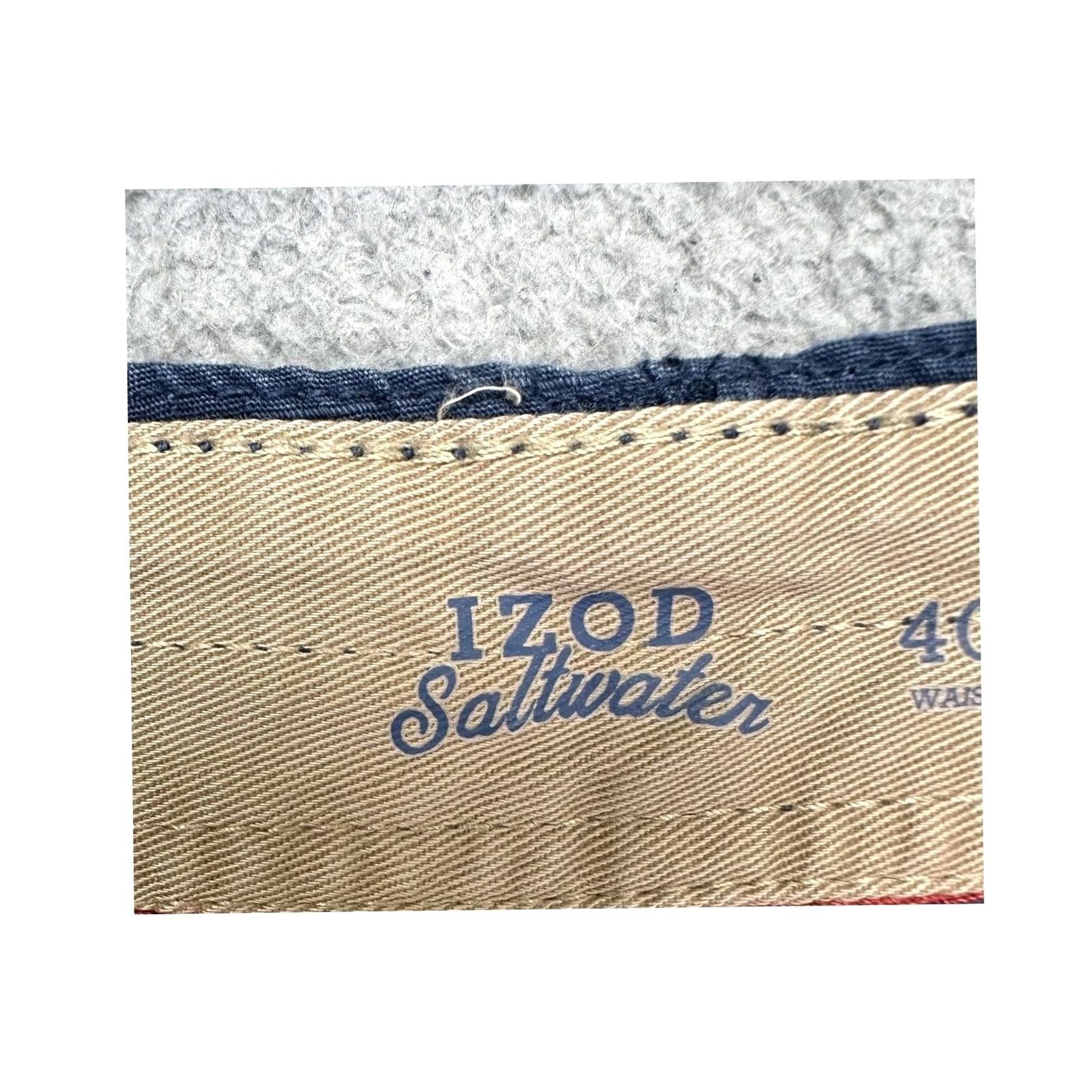 Izod Izod Saltwater Shorts Mens 40X10.5 Blue Cargo Ripstop Flat Front Pockets Outdoor Size US 40 / EU 56 - 3 Thumbnail