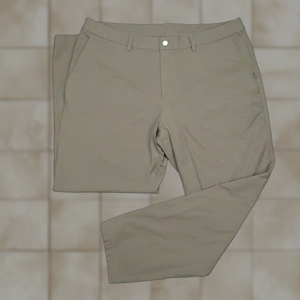 VINTAGE Lululemon Men's Pants 38x30 Chino Classic Fit Business Casual Travel Green