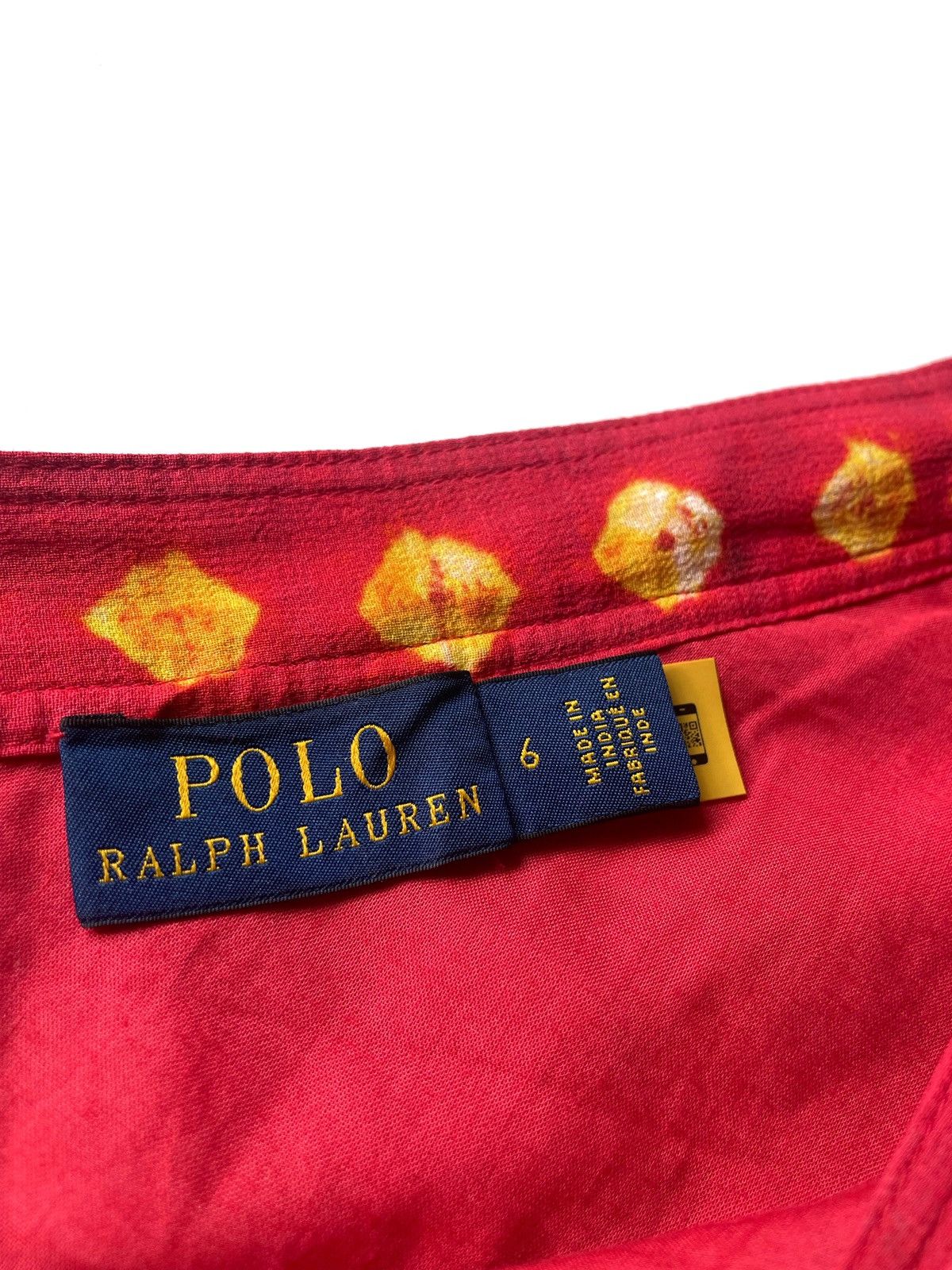 Designer × Polo Ralph Lauren Polo Ralph Lauren Red Cotton Maxi Skirt Size 6/M Made India Size 28" / US 6 / IT 42 - 7 Thumbnail