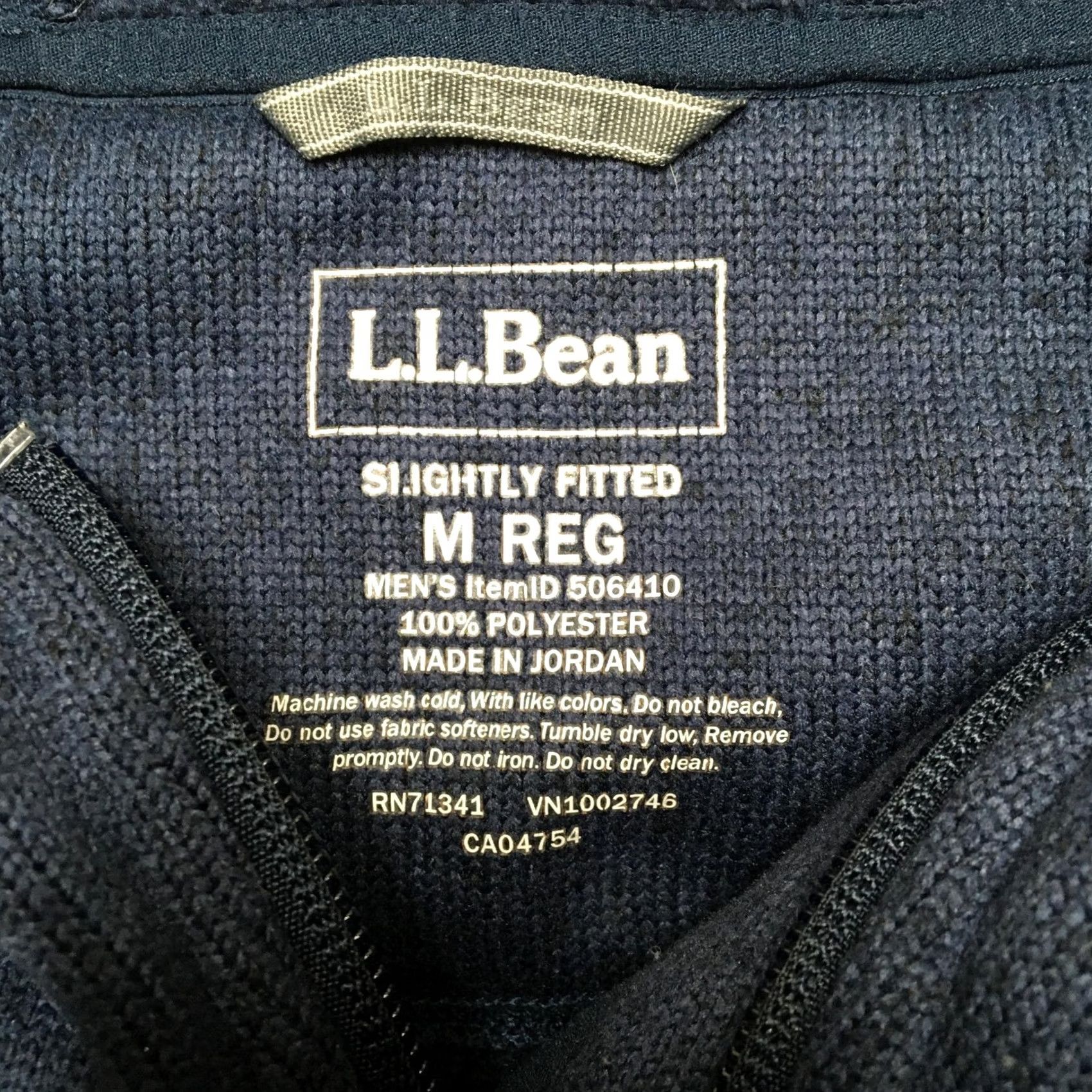 Vintage L.L.Bean Jacket Mens Medium Blue Hooded Fleece Full Zip Slightly Fitted Size US M / EU 48-50 / 2 - 5 Thumbnail