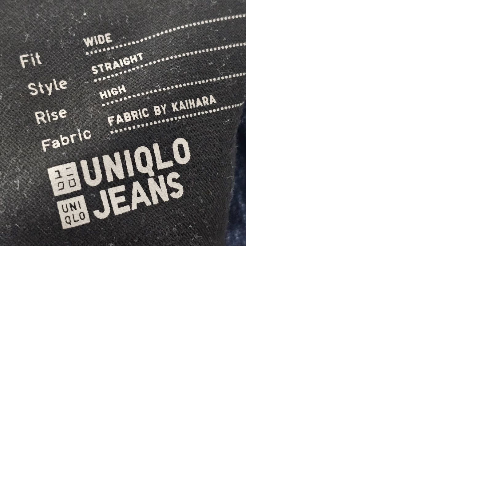 Uniqlo Levis Jeans Womens 24 Wide Leg High Rise Dark Wash Japanese Denim 24x26 Straight Size 42" / US 20 - 9 Thumbnail