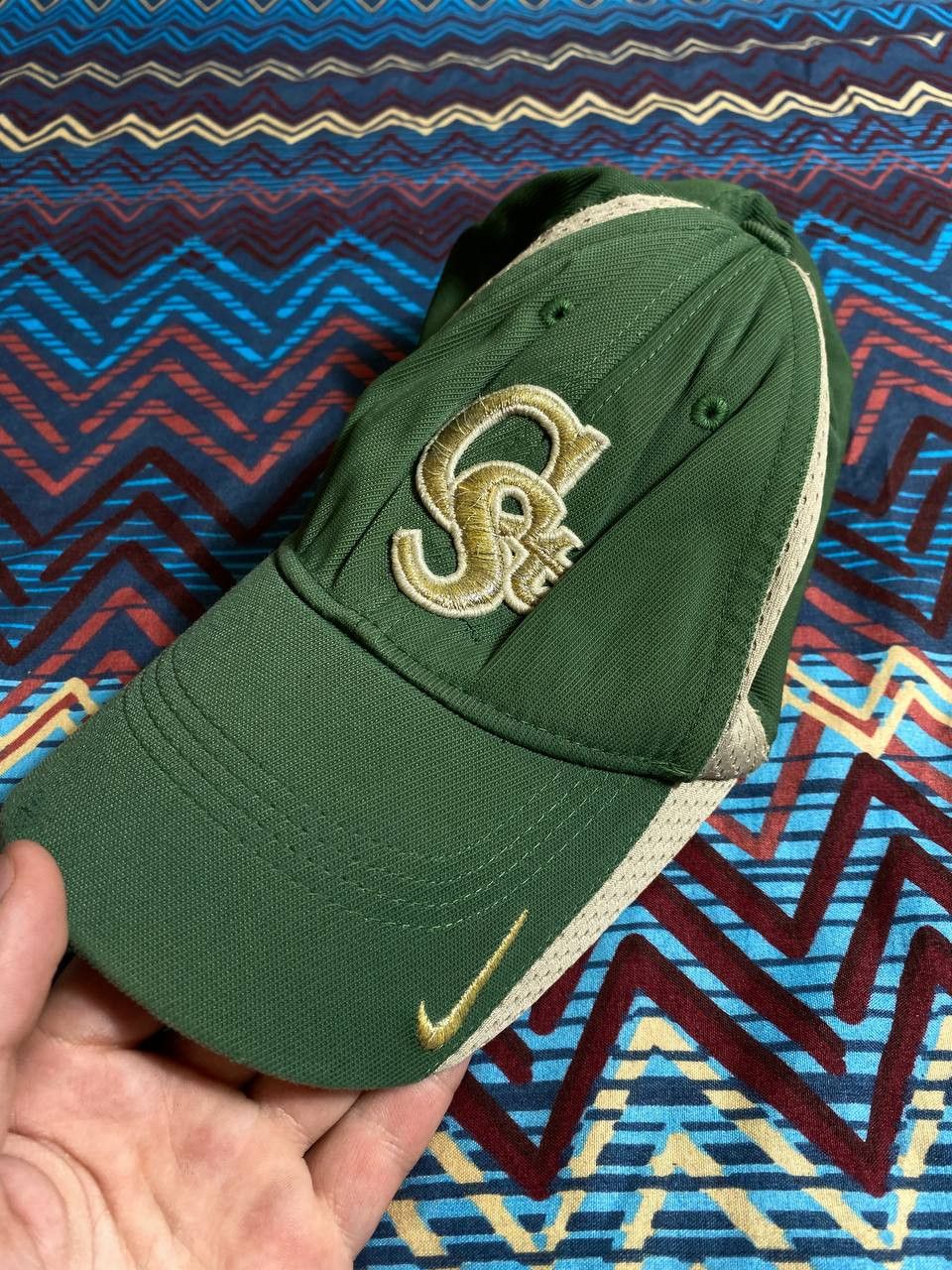 Nike Hats Nike Vintage green Y2K big logo Streetwear Size ONE SIZE - 10 Thumbnail