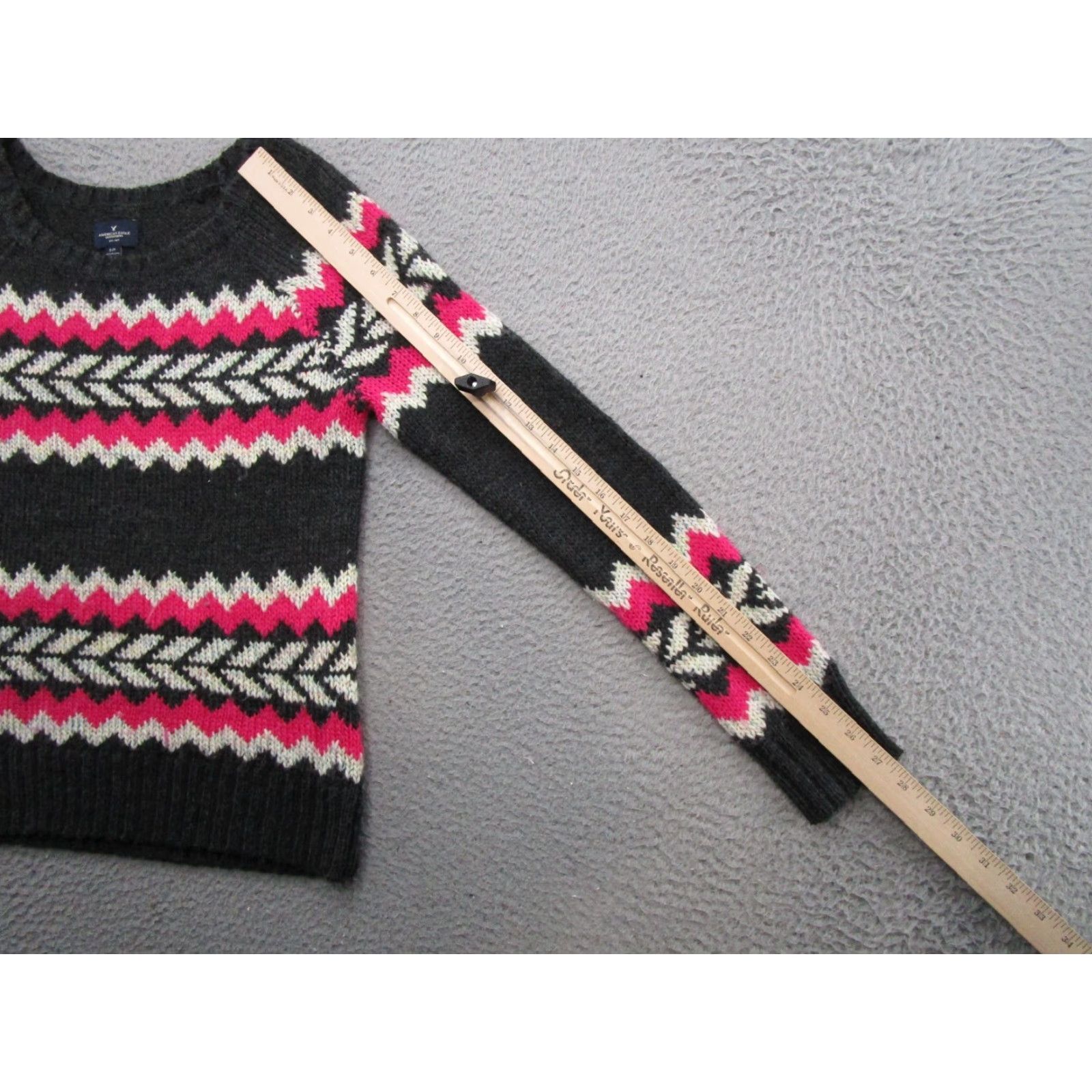 American Eagle Outfitters American Eagle Women's Soft Knit Pullover Zig Zag Stripe Sweater Size Small Size S / US 4 / IT 40 - 7 Thumbnail