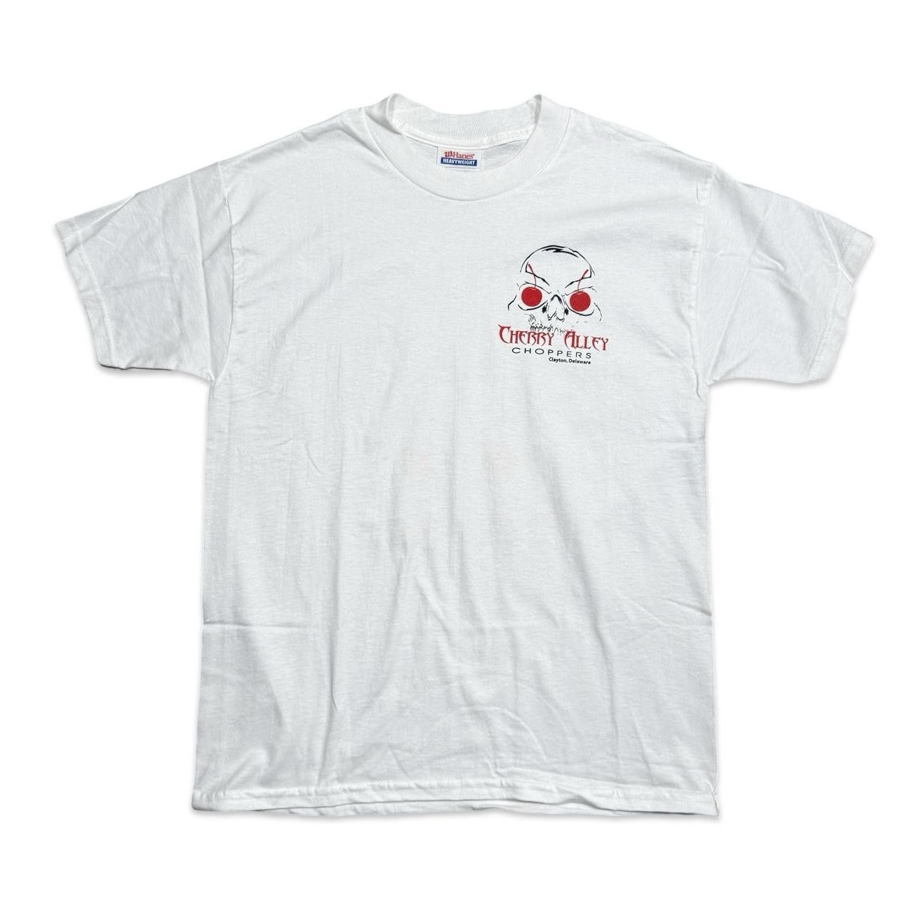 Designer Cherry Valley Choppers Skull grunge graphic t-shirt Size US XXS / EU 40 - 2 Thumbnail
