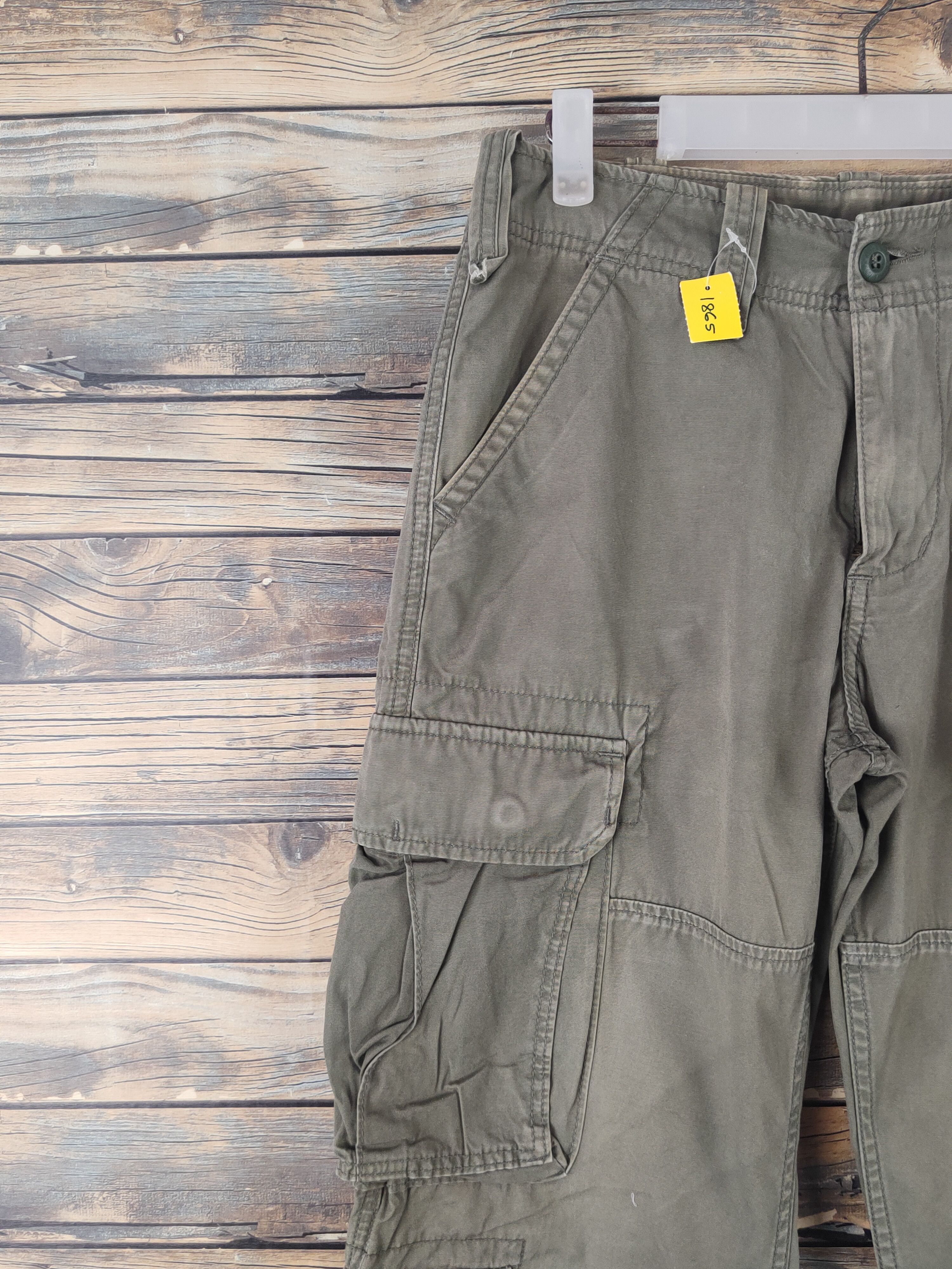 Alpha Industries DL Alpha Industries Olive Multipocket Cargo Pants #1865 Size US 28 / EU 44 - 3 Thumbnail