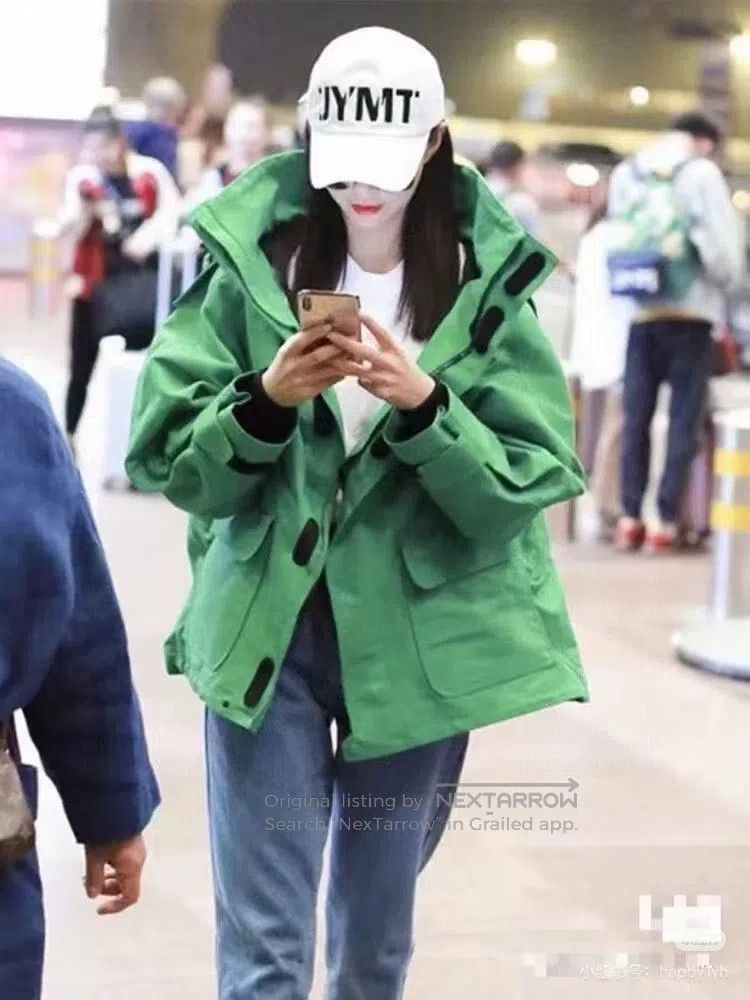 Balenciaga Classic Green Windbreaker Jacket