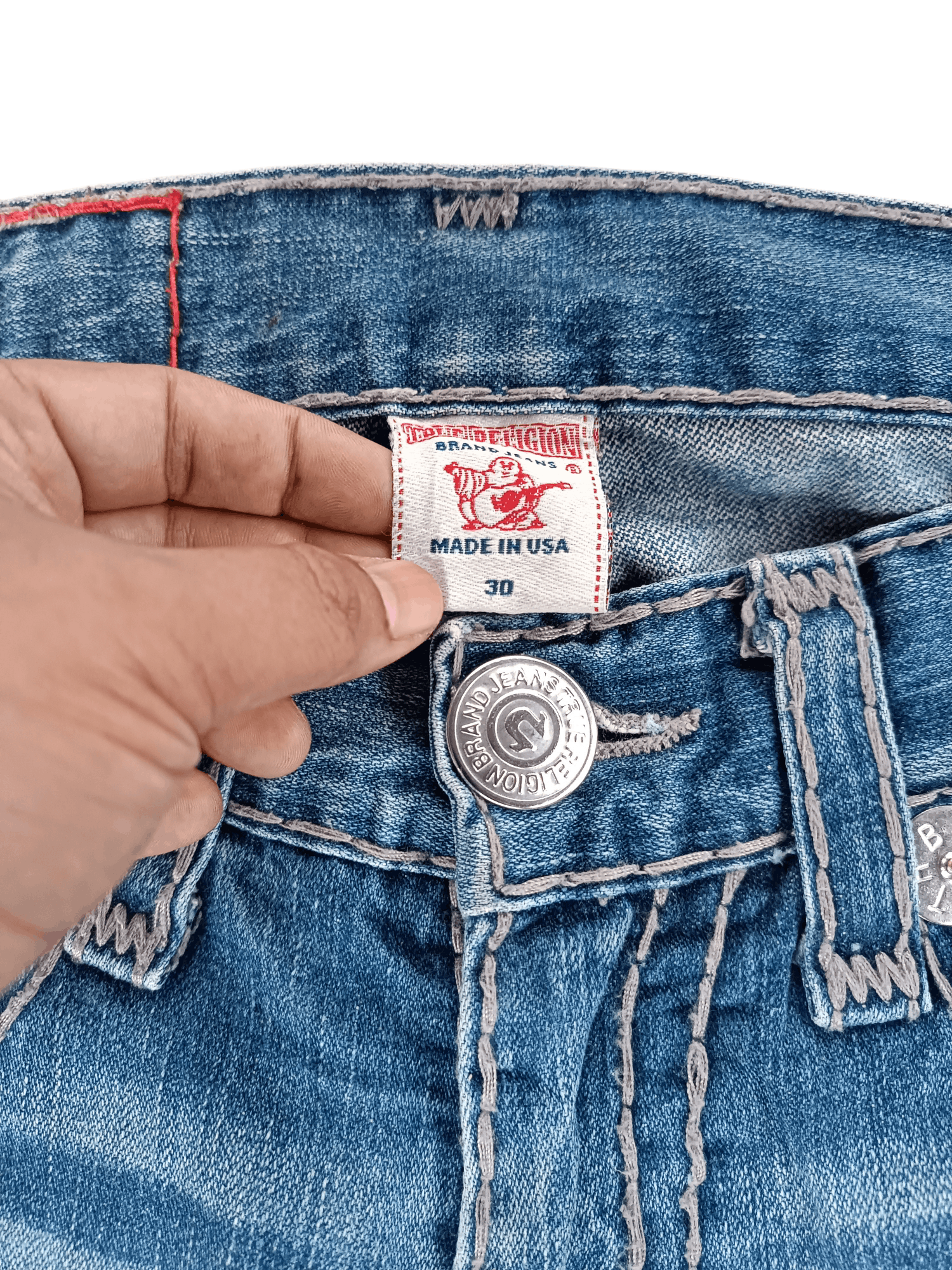 True Religion Bobby Super T Distressed Jeans