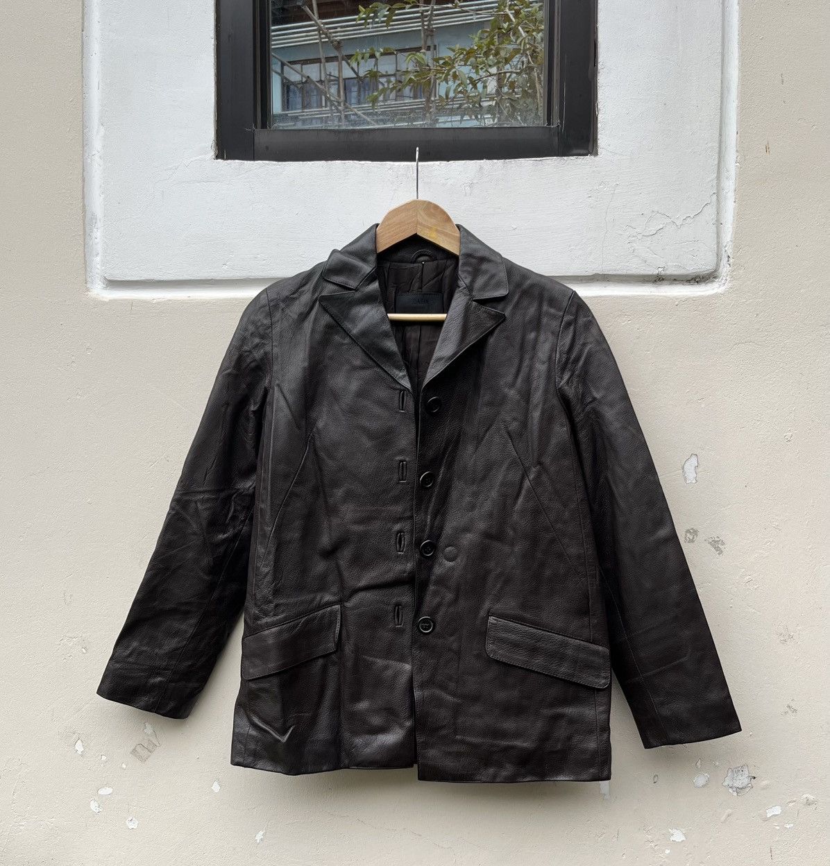 Prada Vintage Prada leather jacket Size S / US 4 / IT 40 - 1 Thumbnail