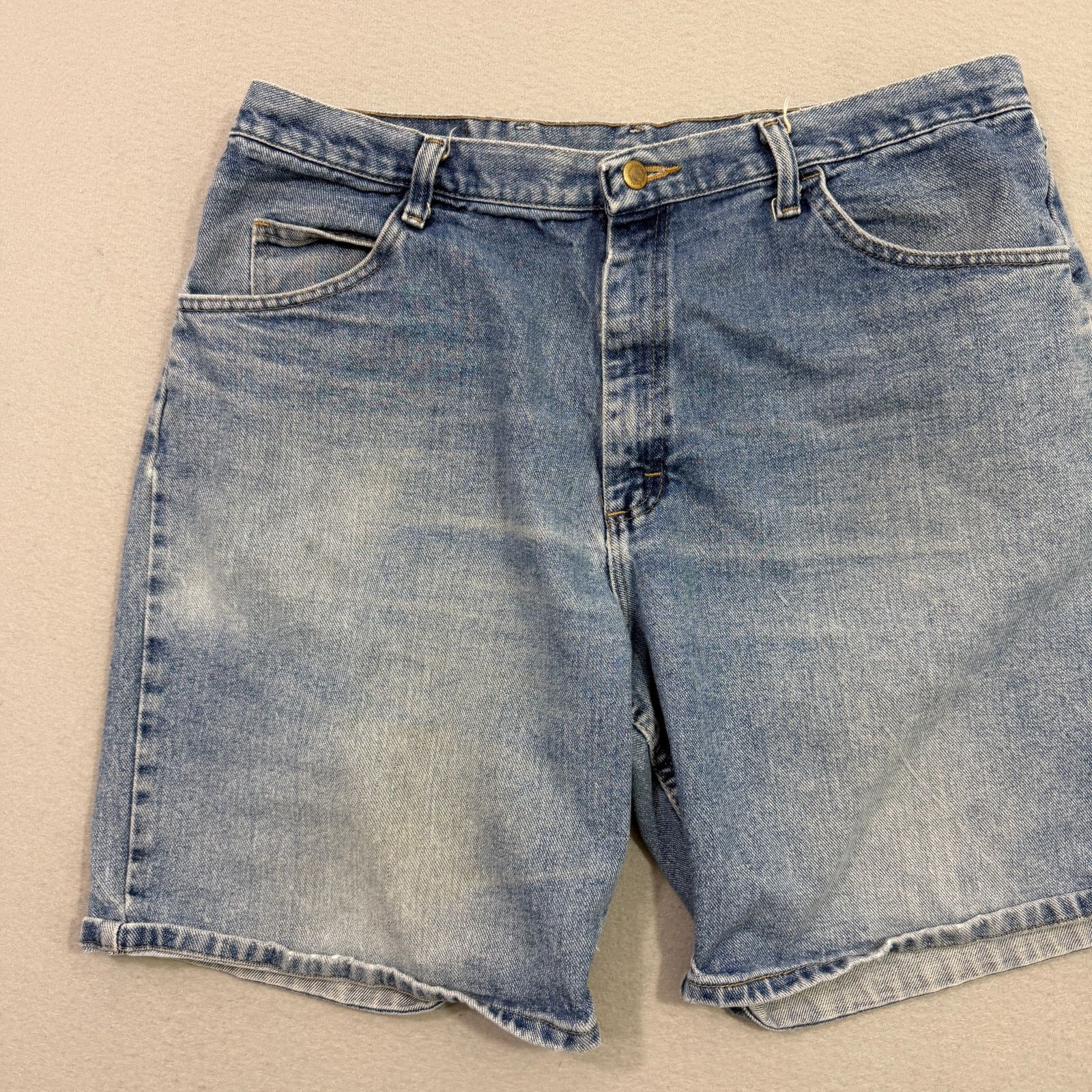 Wrangler Vintage Wrangler Jean Shorts Men's 38 Blue 10" Inseam Jorts Size US 38 / EU 54 - 2 Thumbnail