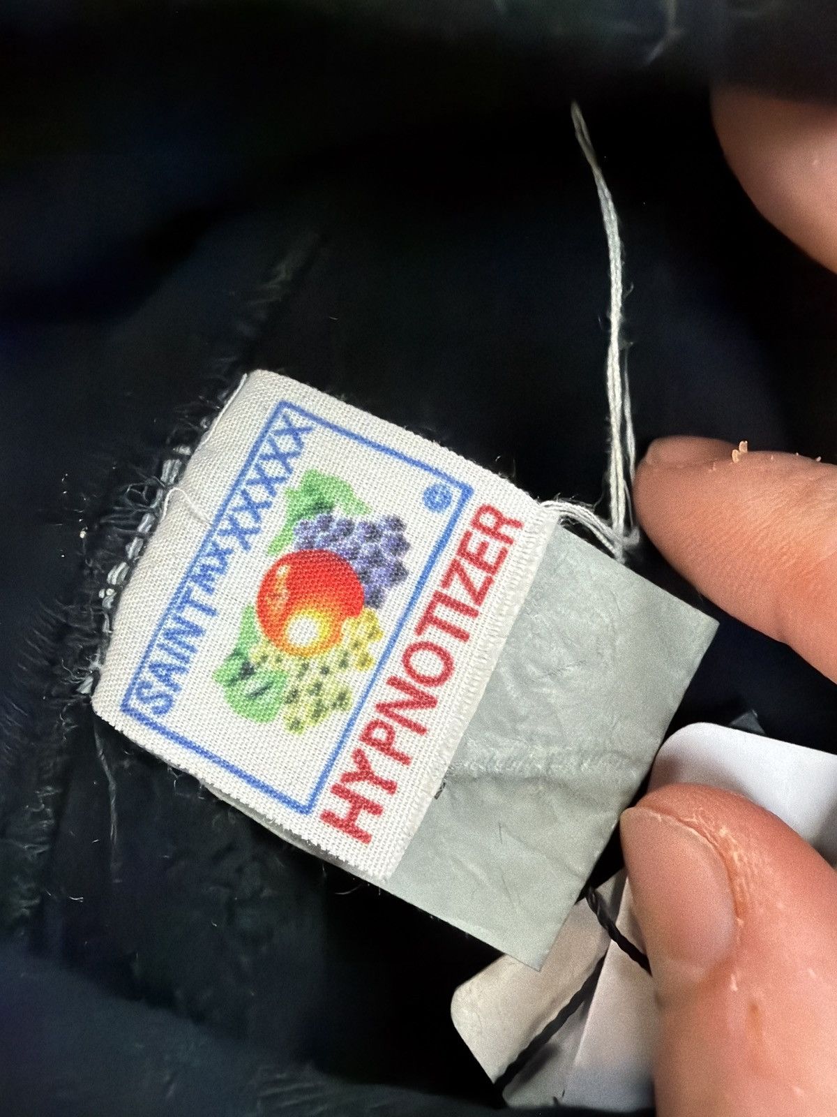 Saint Michael Saint Michael ribbon hooded sweatshirt black white Size US M / EU 48-50 / 2 - 7 Thumbnail