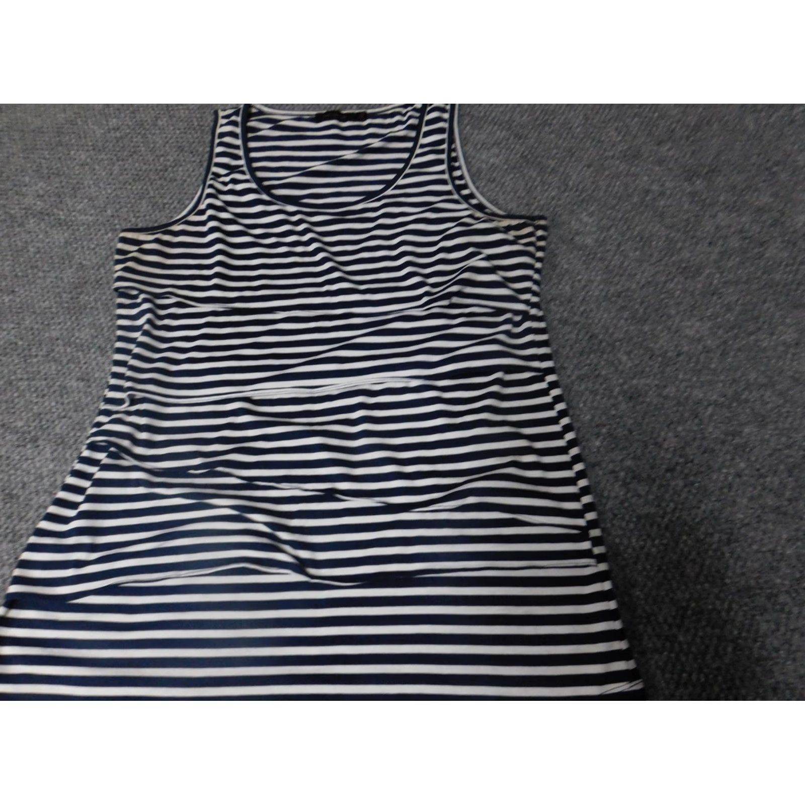 Vintage The Limited Blouse Sleeveless Women L Blue Striped Pullover Casual Shirt Regular Size L Size L / US 10 / IT 46 - 4 Thumbnail