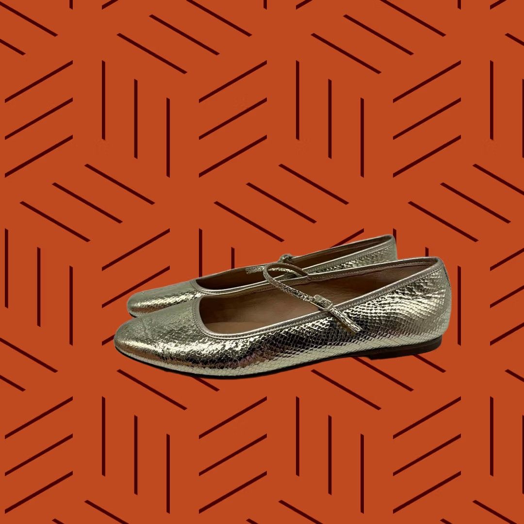 Veronica Beard Veronica Beard Mary Jane Flats Gold Size 7 Size US 7 / IT 37 - 1 Thumbnail