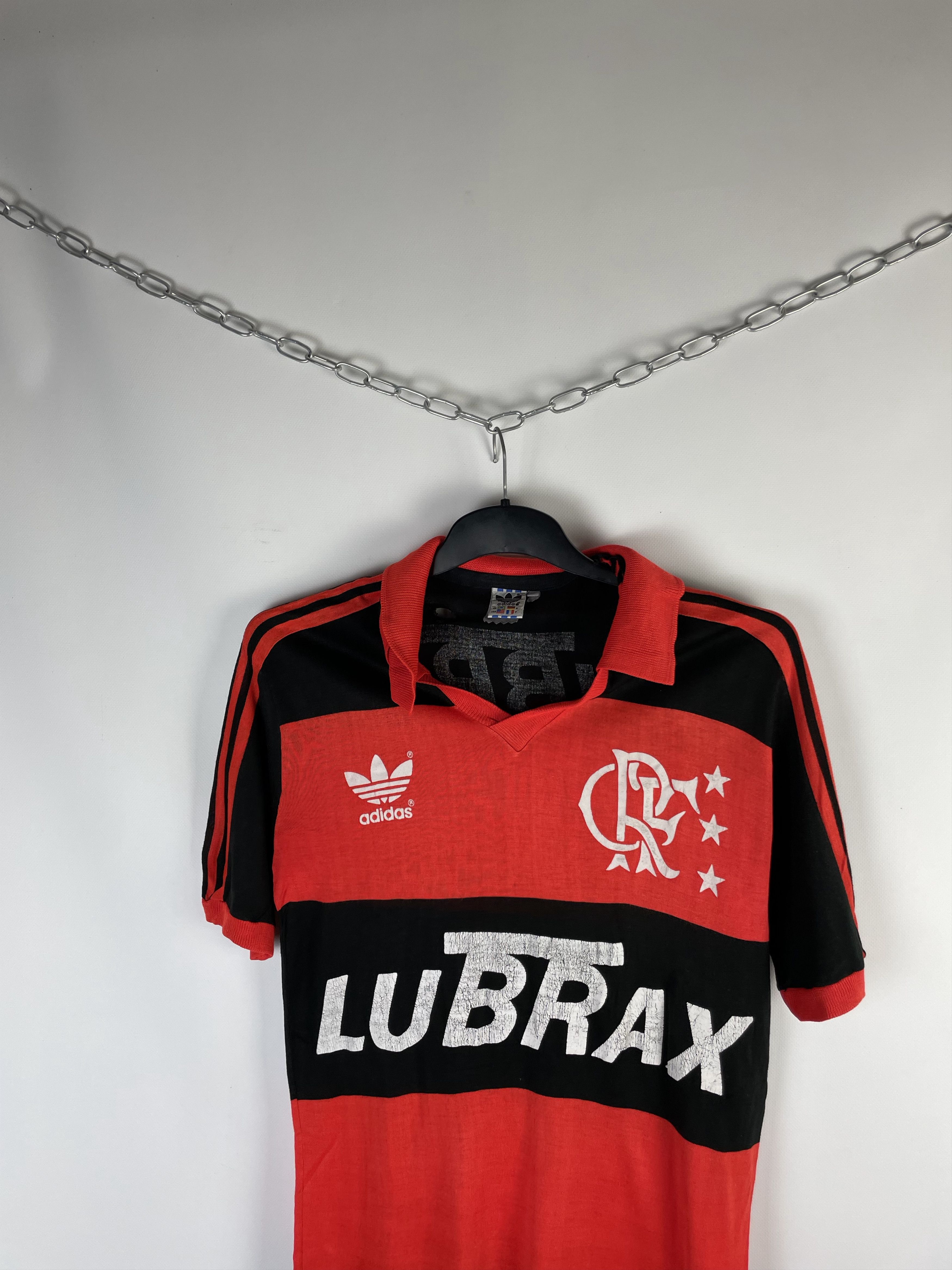 Adidas Vintage Adidas CR Flamengo 1985-1987 Size US L / EU 52-54 / 3 - 3 Thumbnail
