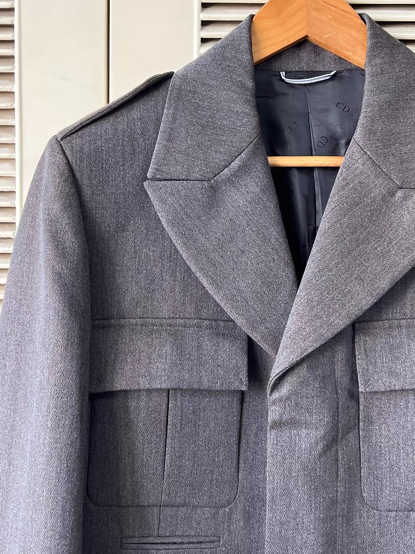 Dior Dior Men's Wool Jacket Double Pocket CD Logo 46 Italy Size US S / EU 44-46 / 1 - 4 Thumbnail