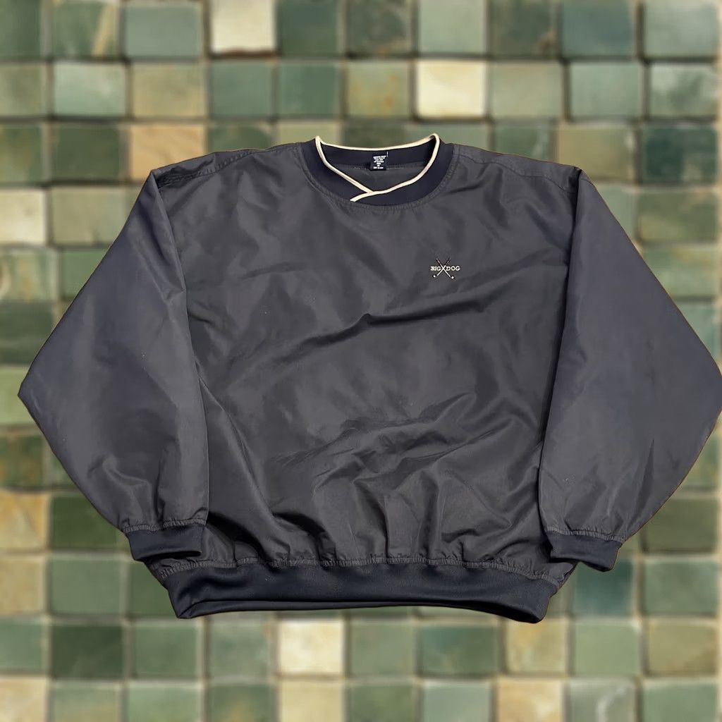 Big Dogs VINTAGE Big Dogs Windbreaker Jacket XL Navy blue Pullover Size US XL / EU 56 / 4 - 1 Thumbnail