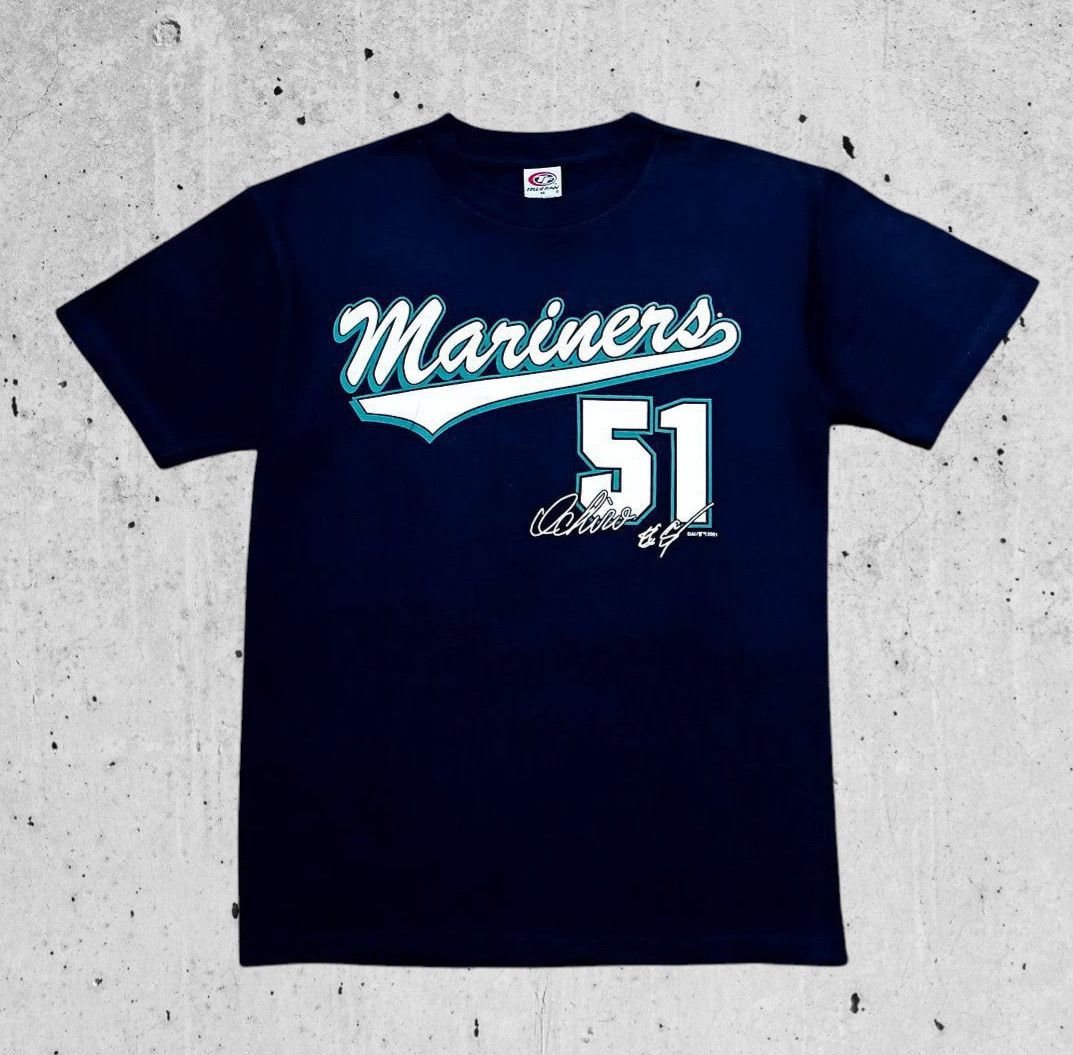 MLB Vintage Ichiro Suzuki Seattle Mariners MLB Tee Shirt Size US M / EU 48-50 / 2 - 2 Thumbnail