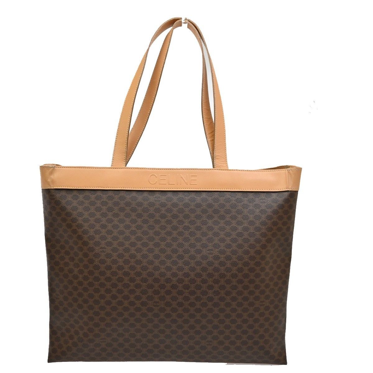Celine Celine Vintage Macadam Tote bag Canvas and Leather Size ONE SIZE - 1 Thumbnail