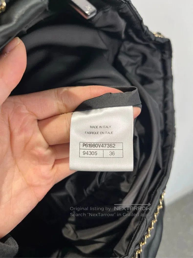 Chanel Chanel Black Logo Collar Jacket W/ Bag. Size US S / EU 44-46 / 1 - 6 Thumbnail