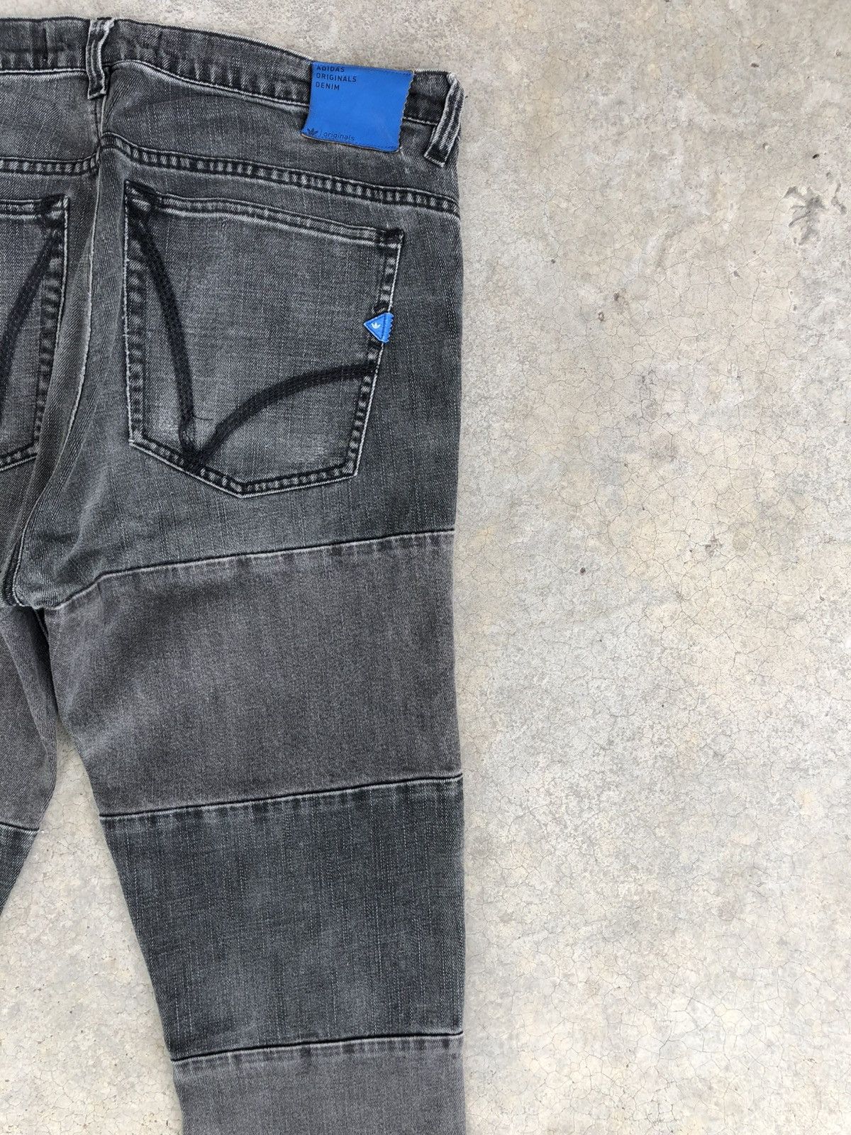 Who Decides War Adidas Distressed Jeans Patchwork Skinny Jeans Size US 34 / EU 50 - 10 Thumbnail