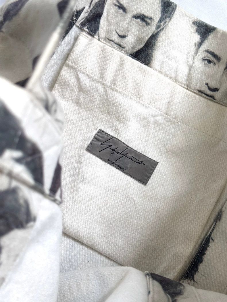 Yohji Yamamoto yohji yamamoto 13ss Portrait Print Tote Bag Size ONE SIZE - 6 Thumbnail