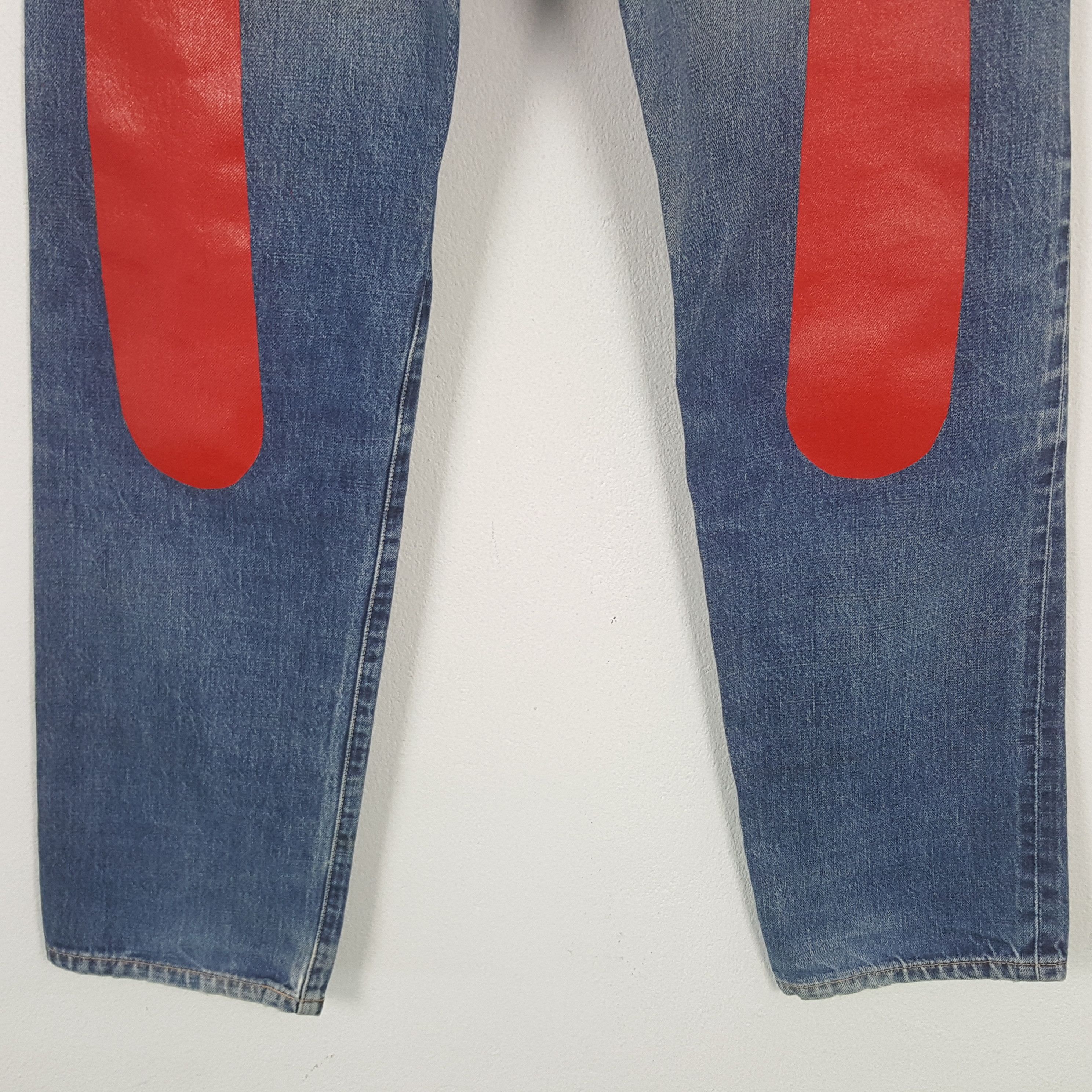 Evisu Vintage Evis Selvedge Daicock Art Denim Jeans C297N1 Size US 29 - 3 Thumbnail