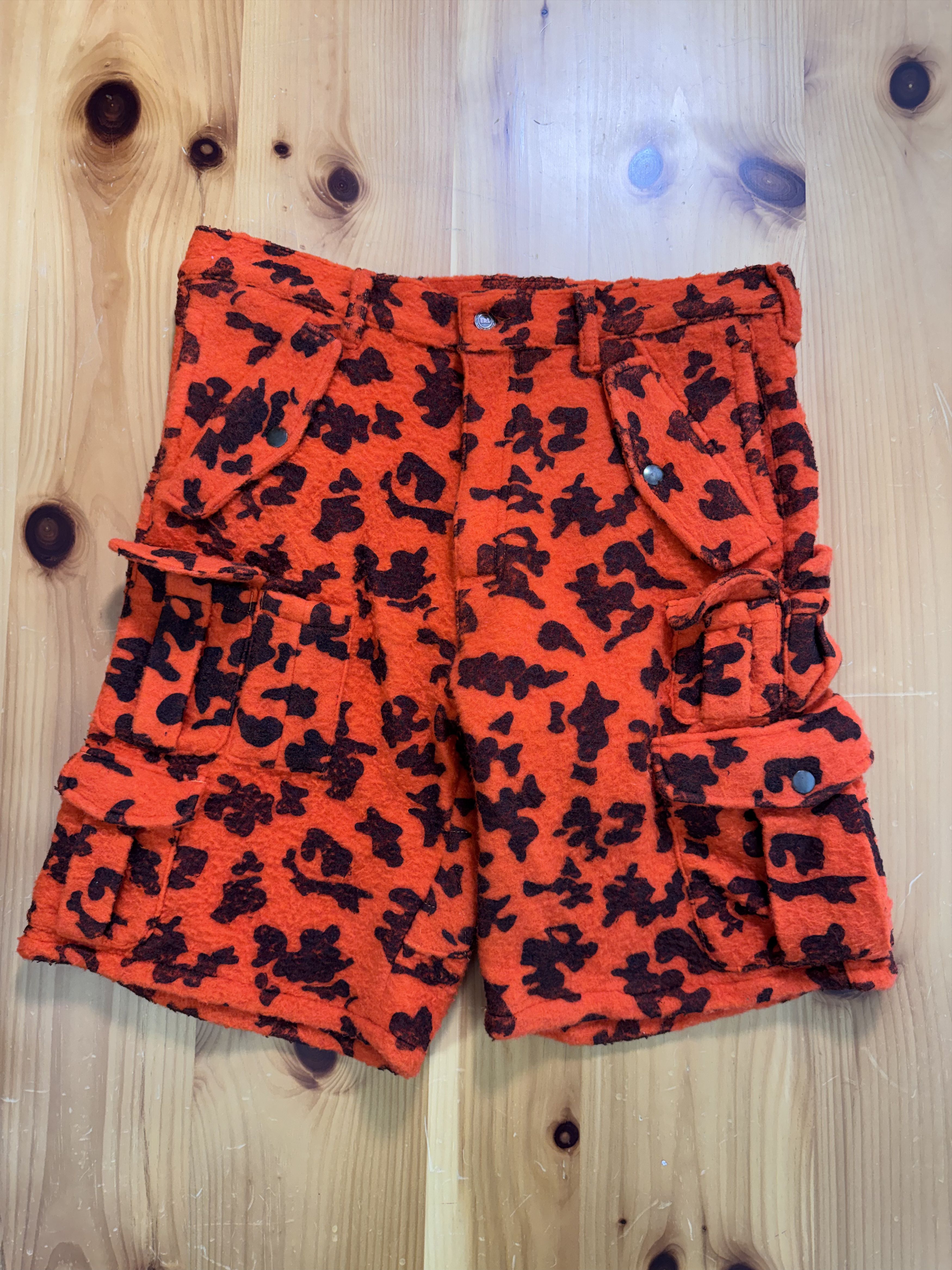 ERL ERL Wool Camo Shorts Orange Quilt Size US 34 / EU 50 - 1 Thumbnail