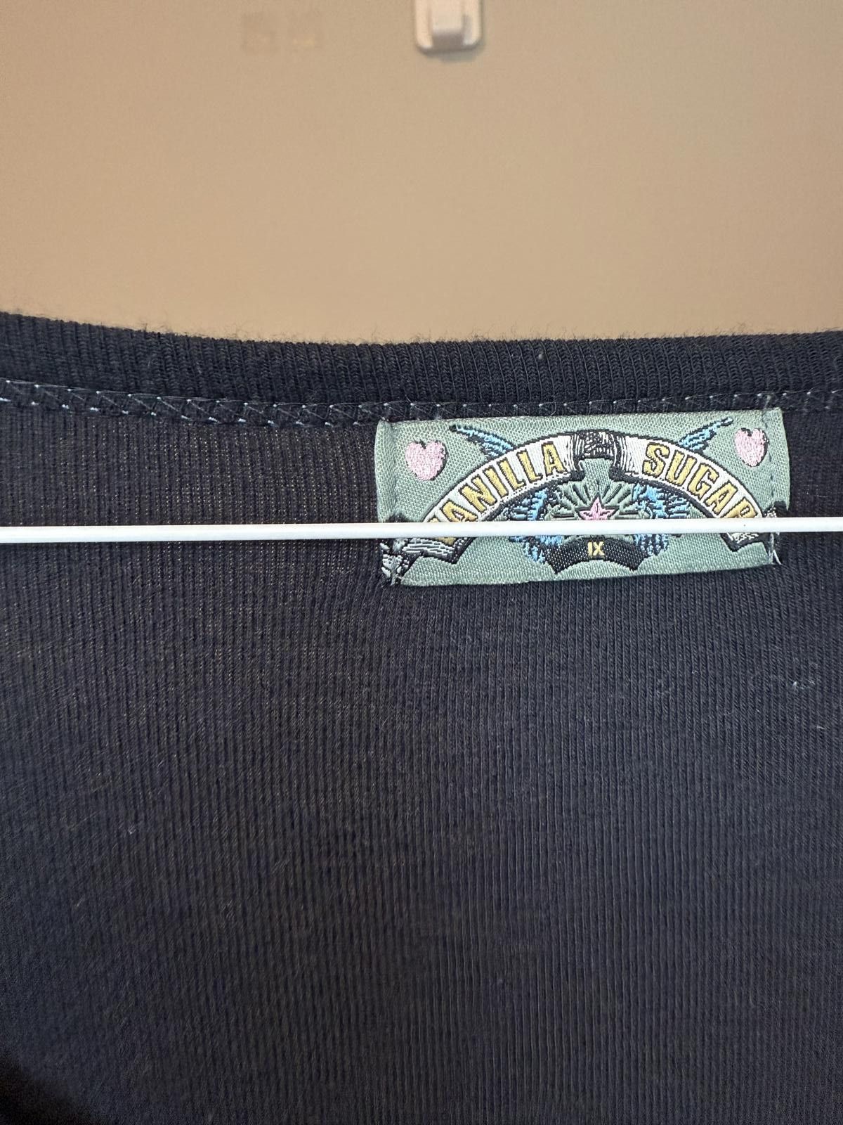 Designer Womens Y2K Soft Grunge Graphic Rhinestone Shirt Size XL / US 12-14 / IT 48-50 - 4 Thumbnail
